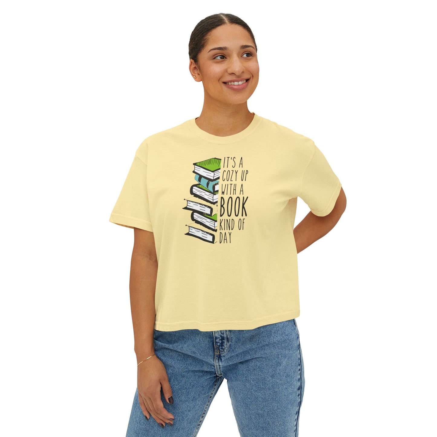 Cuddle Up & Read Boxy Tee
