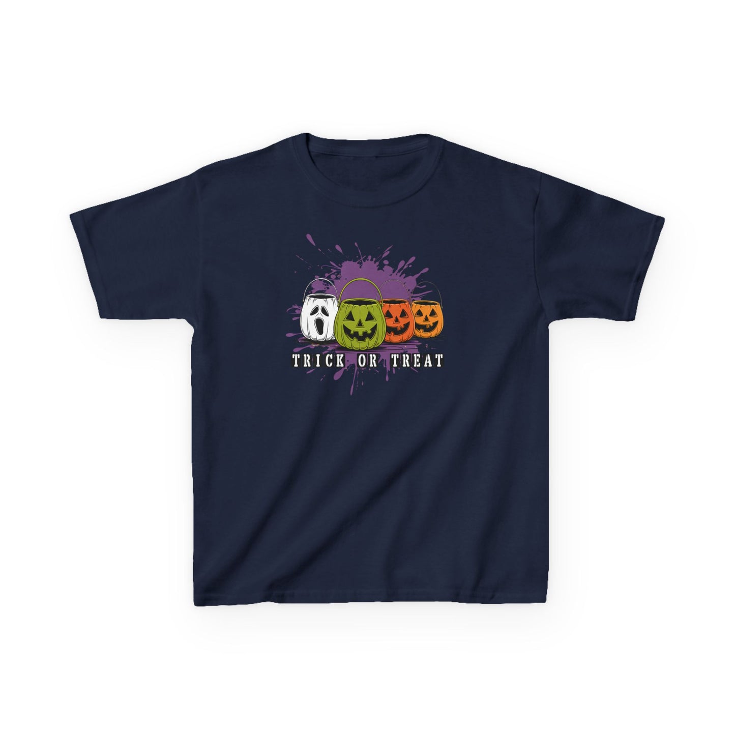 Halloween Pumpkin Trick or Treat Kids Tee