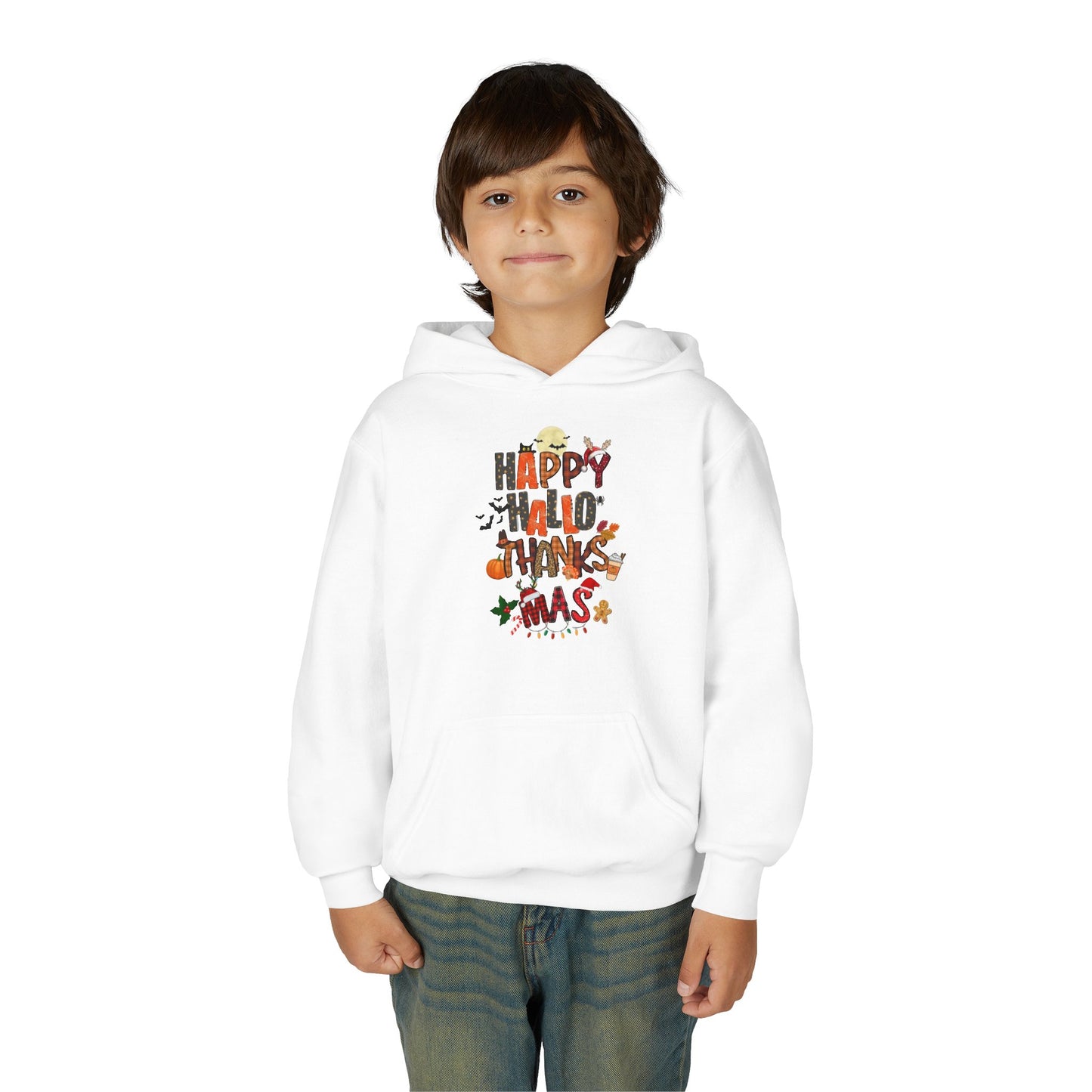 Happy Hallothanksmas Youth Hoodie