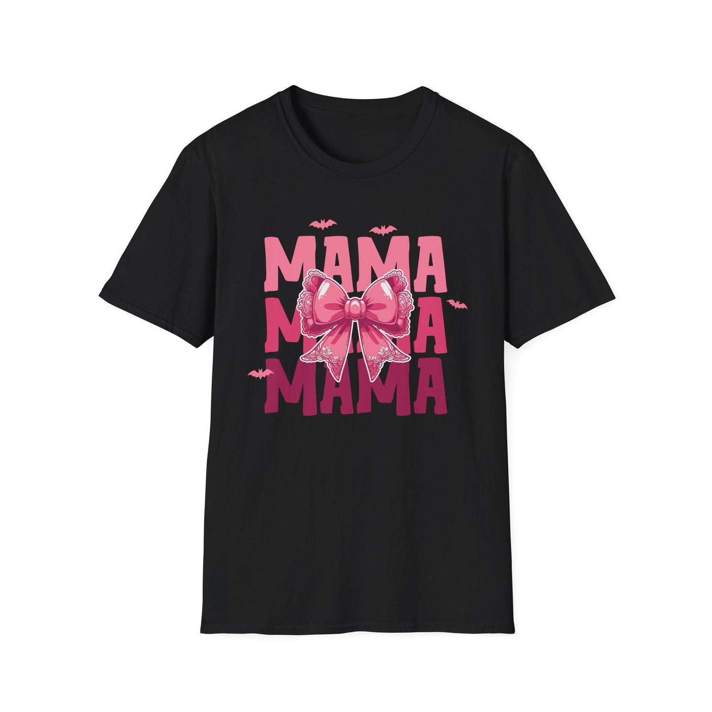 Halloween Mama With Bow Unisex Softstyle T-Shirt