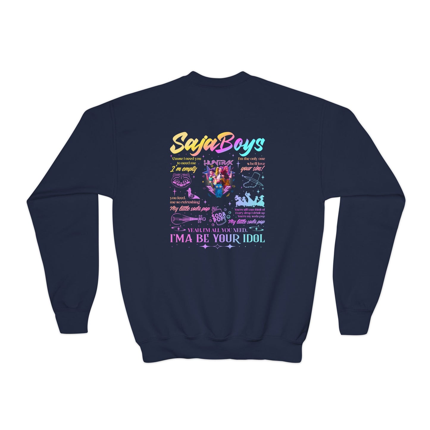 Youth Kpop Double Sided Crewneck Sweatshirt