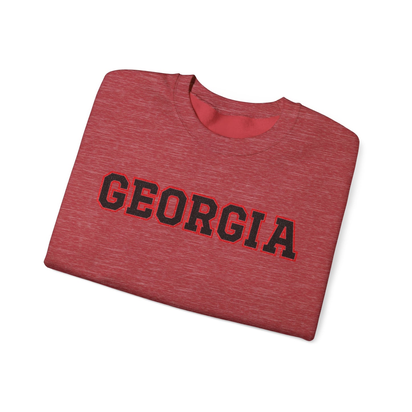 Glittery Black Georgia Crewneck Sweatshirt