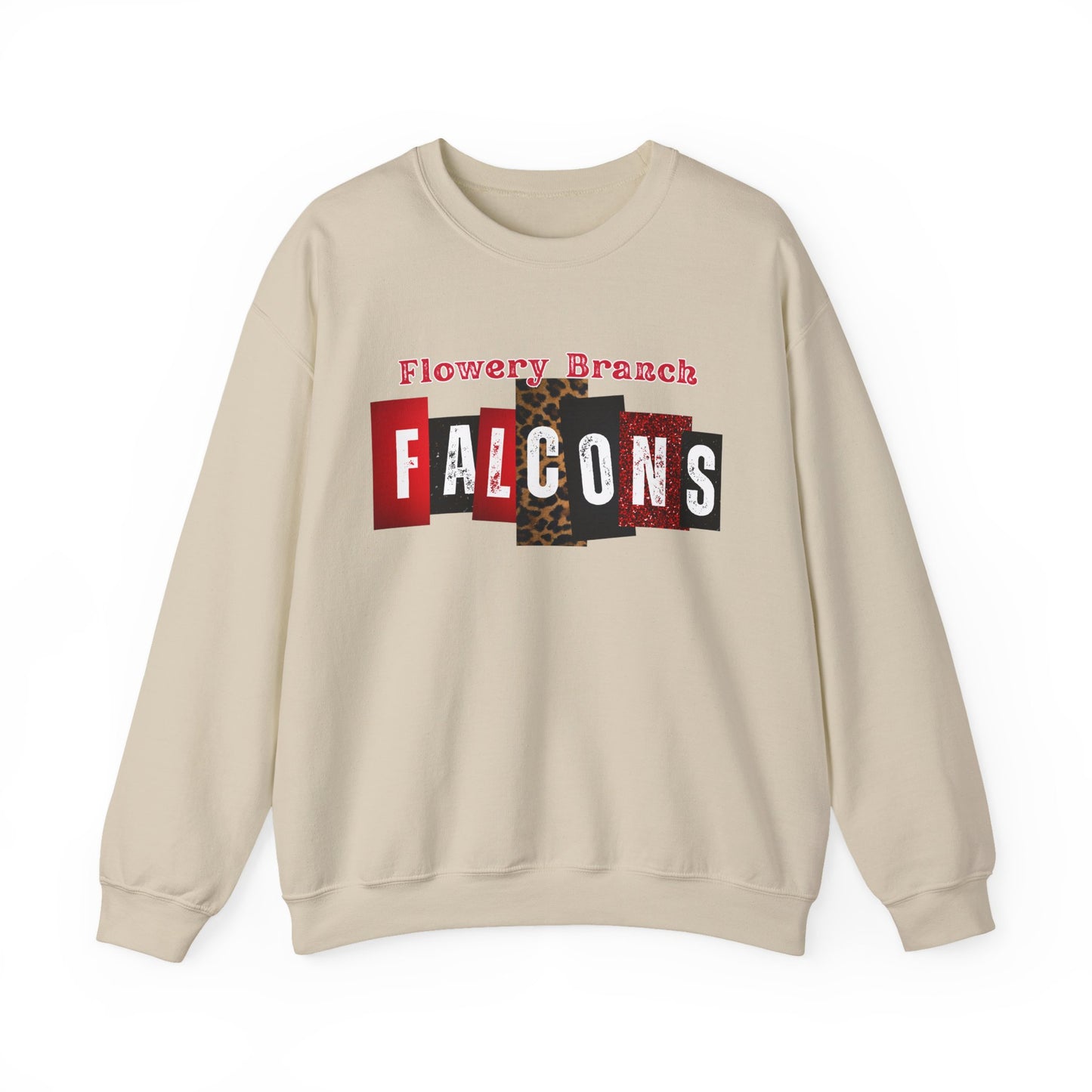 FB Falcons Block Letters Crewneck Sweatshirt