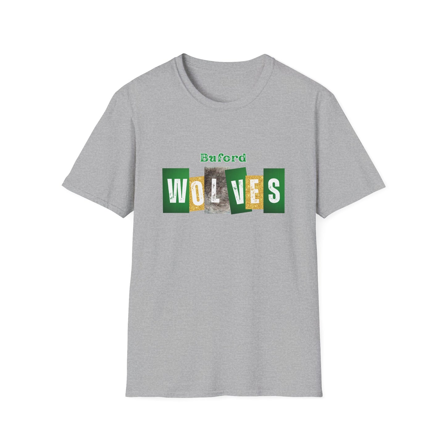 Buford Wolves Block Letters T-Shirt