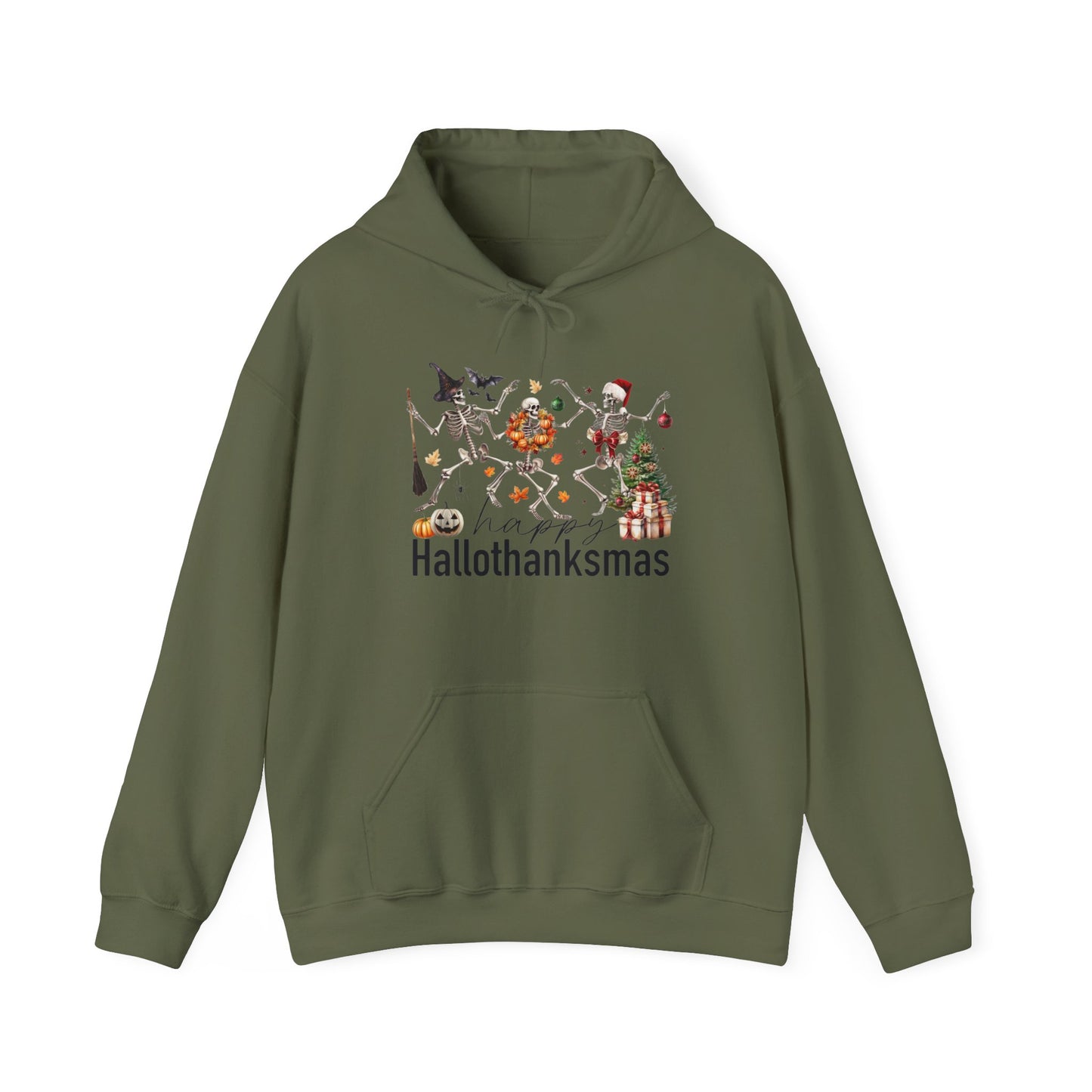 Happy Hallothanksmas Skeleton Hoodie