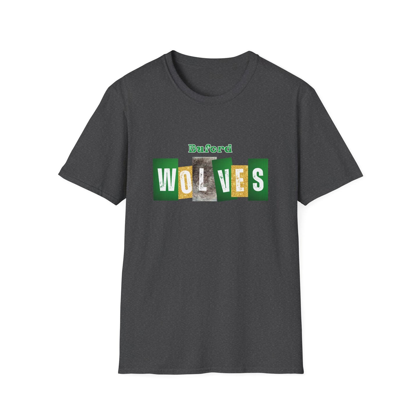 Buford Wolves Block Letters T-Shirt