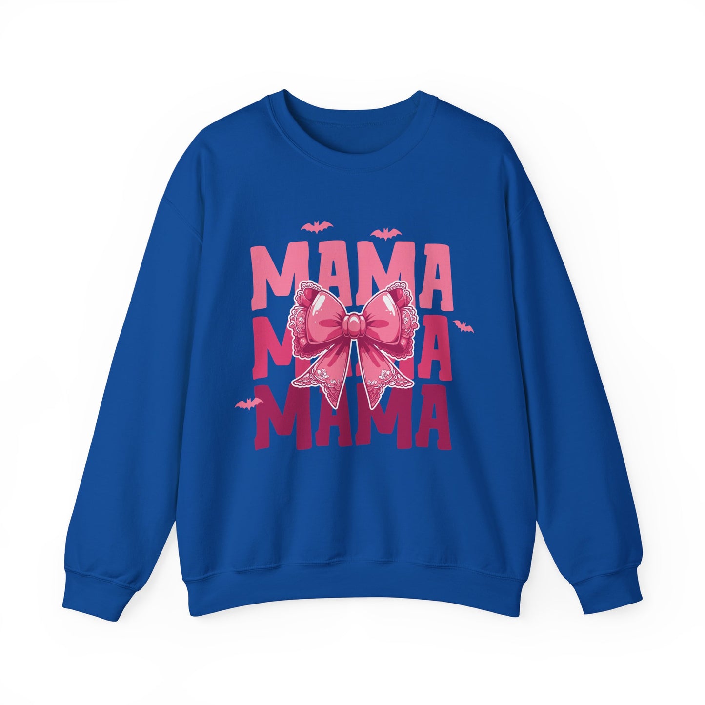 Halloween Mama With Bow Crewneck Sweatshirt