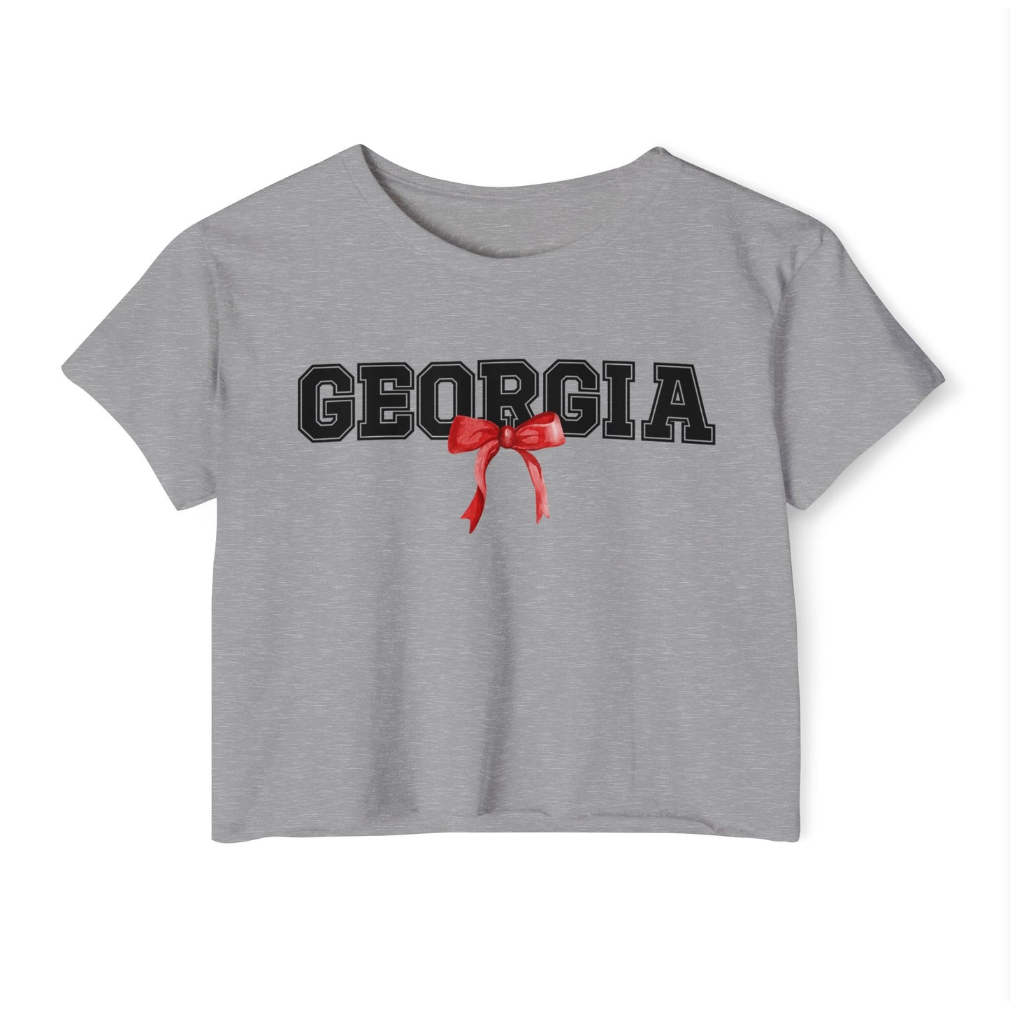 Georgia with bow Crop Top