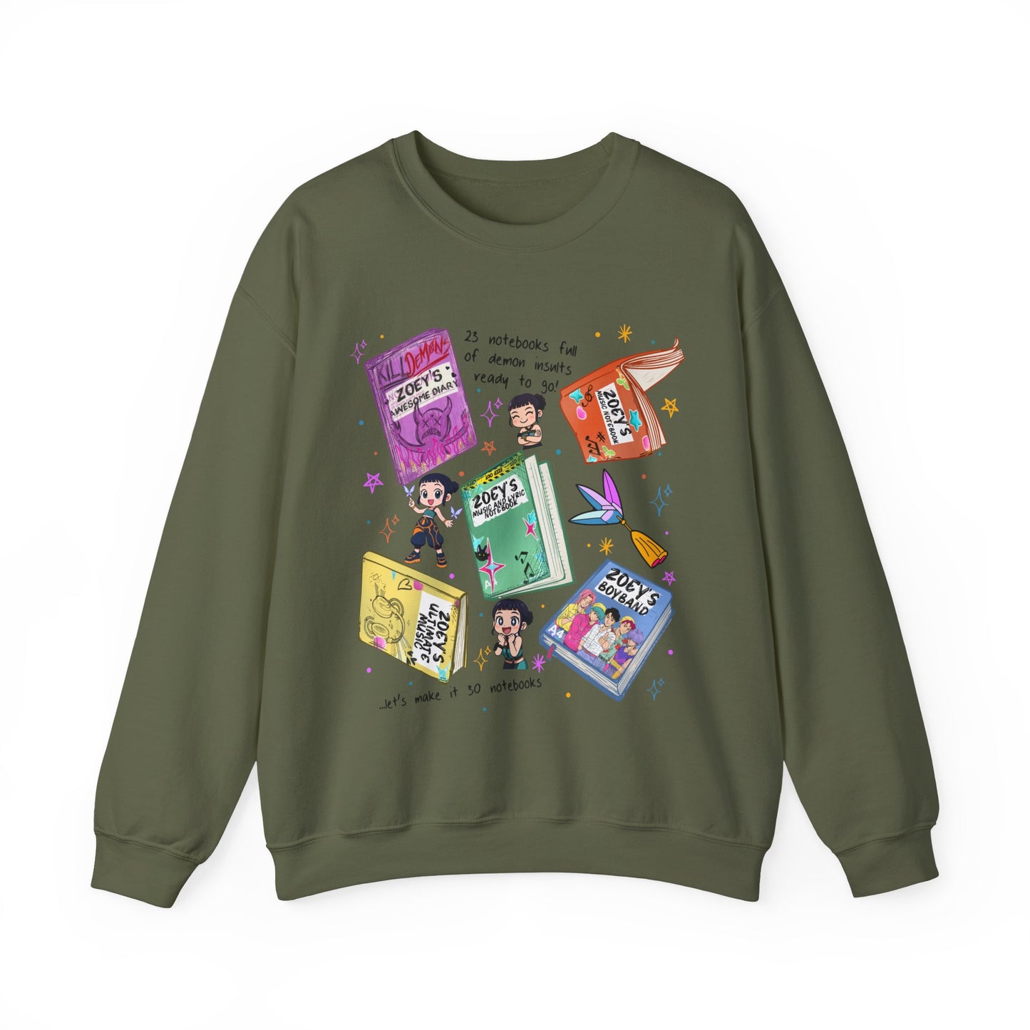 K-Pop Zoe's Books Crewneck Sweatshirt