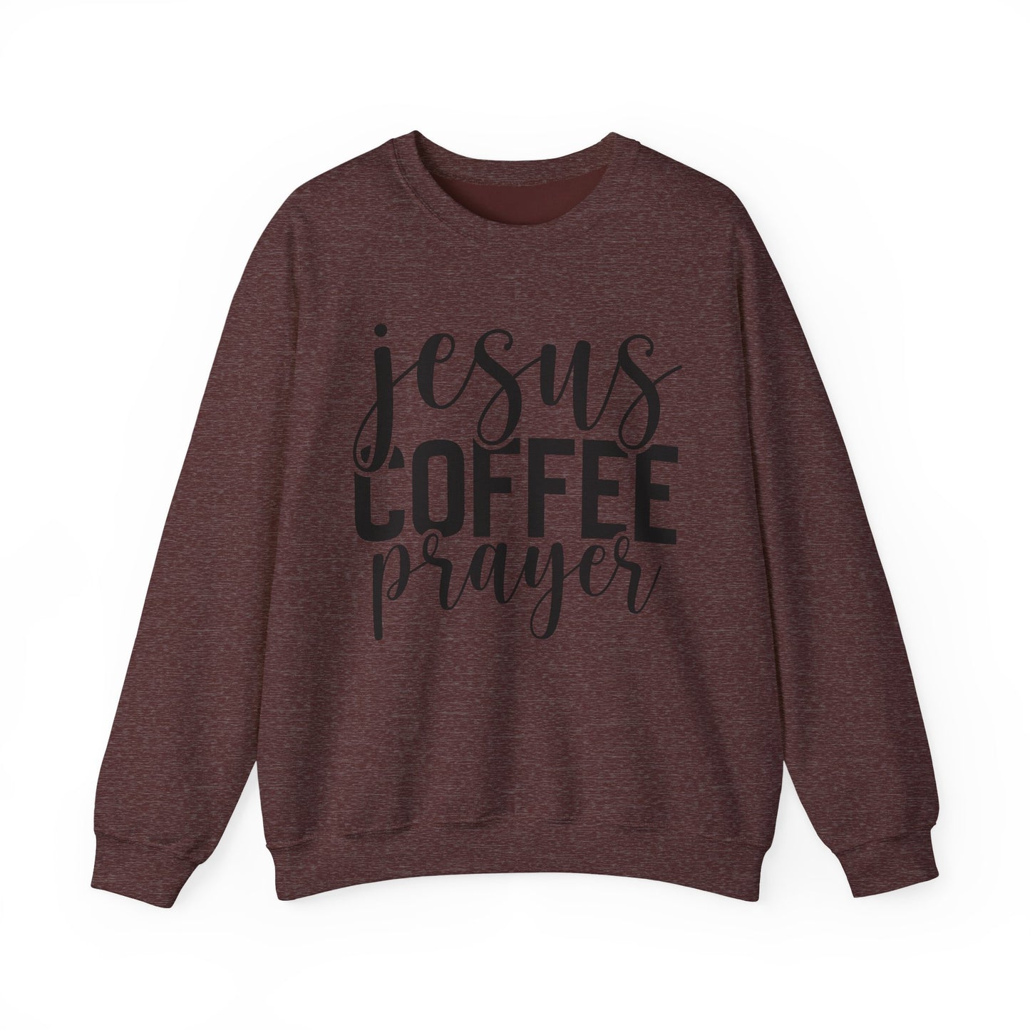 Jesus, Coffee, Prayer Crewneck Sweatshirt
