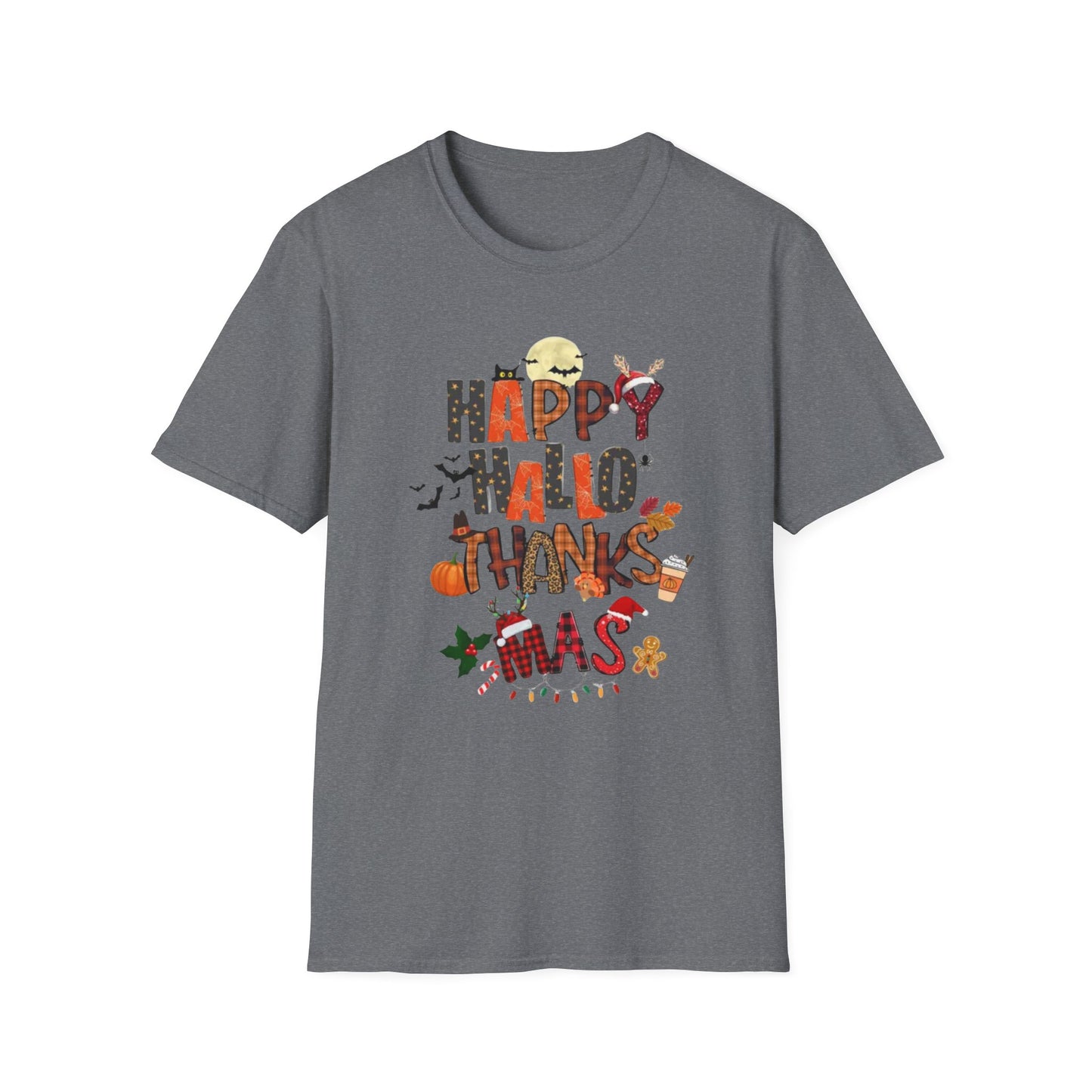 Happy Hallothanksmas Unisex Softstyle T-Shirt
