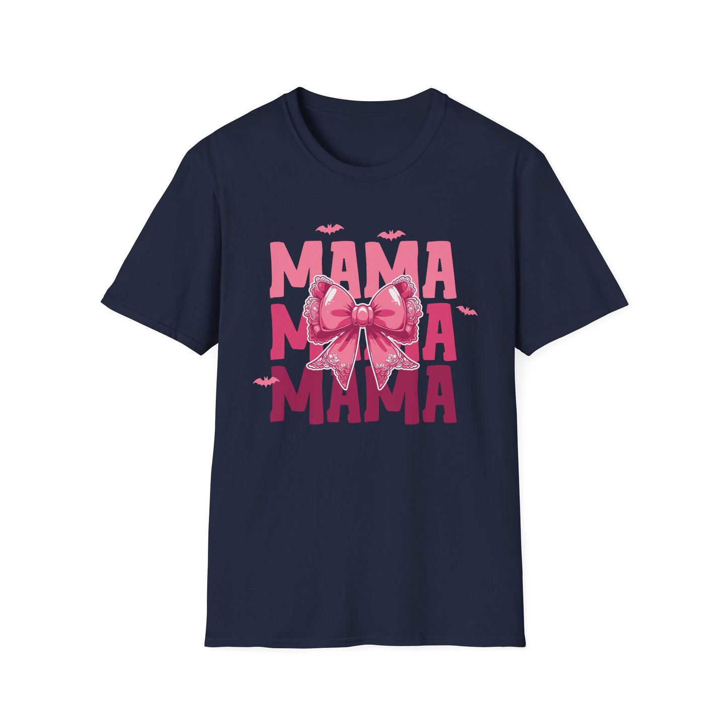 Halloween Mama With Bow Unisex Softstyle T-Shirt