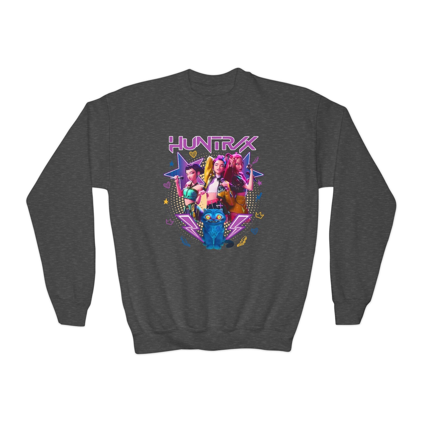 kpop Huntrix Star Youth Crewneck Sweatshirt
