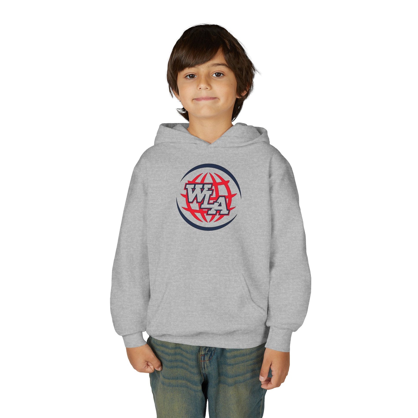 Youth Hoodie with WLA Globe Logo