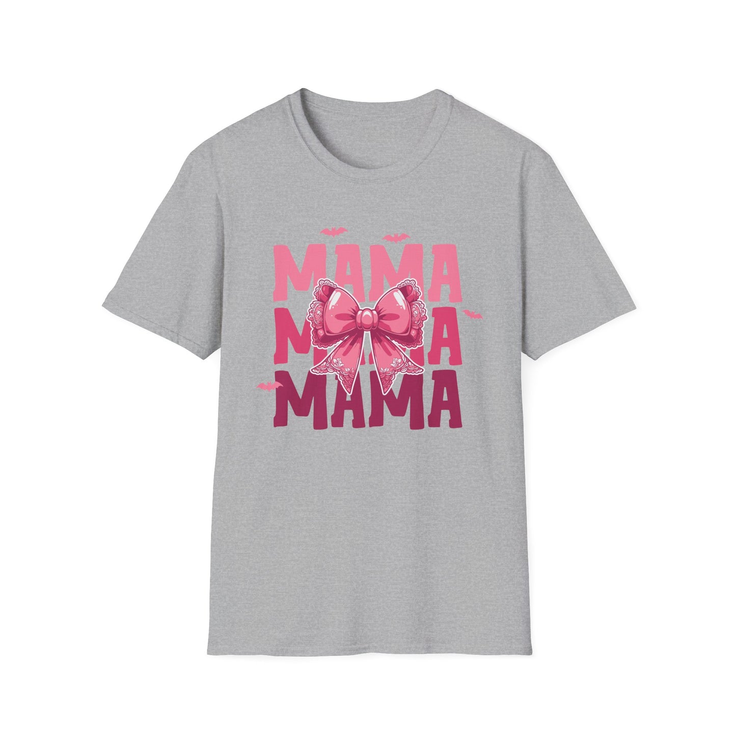 Halloween Mama With Bow Unisex Softstyle T-Shirt