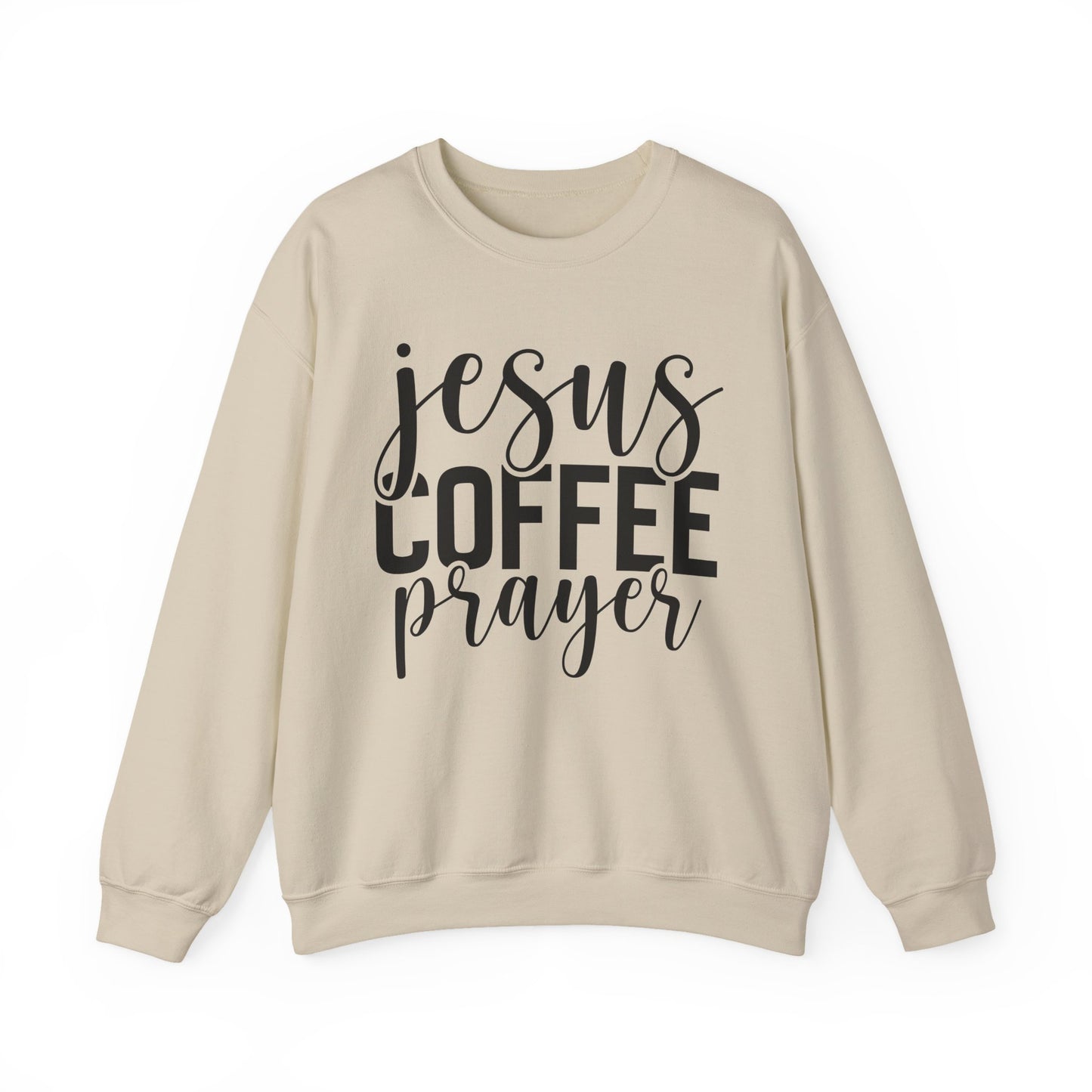Jesus, Coffee, Prayer Crewneck Sweatshirt