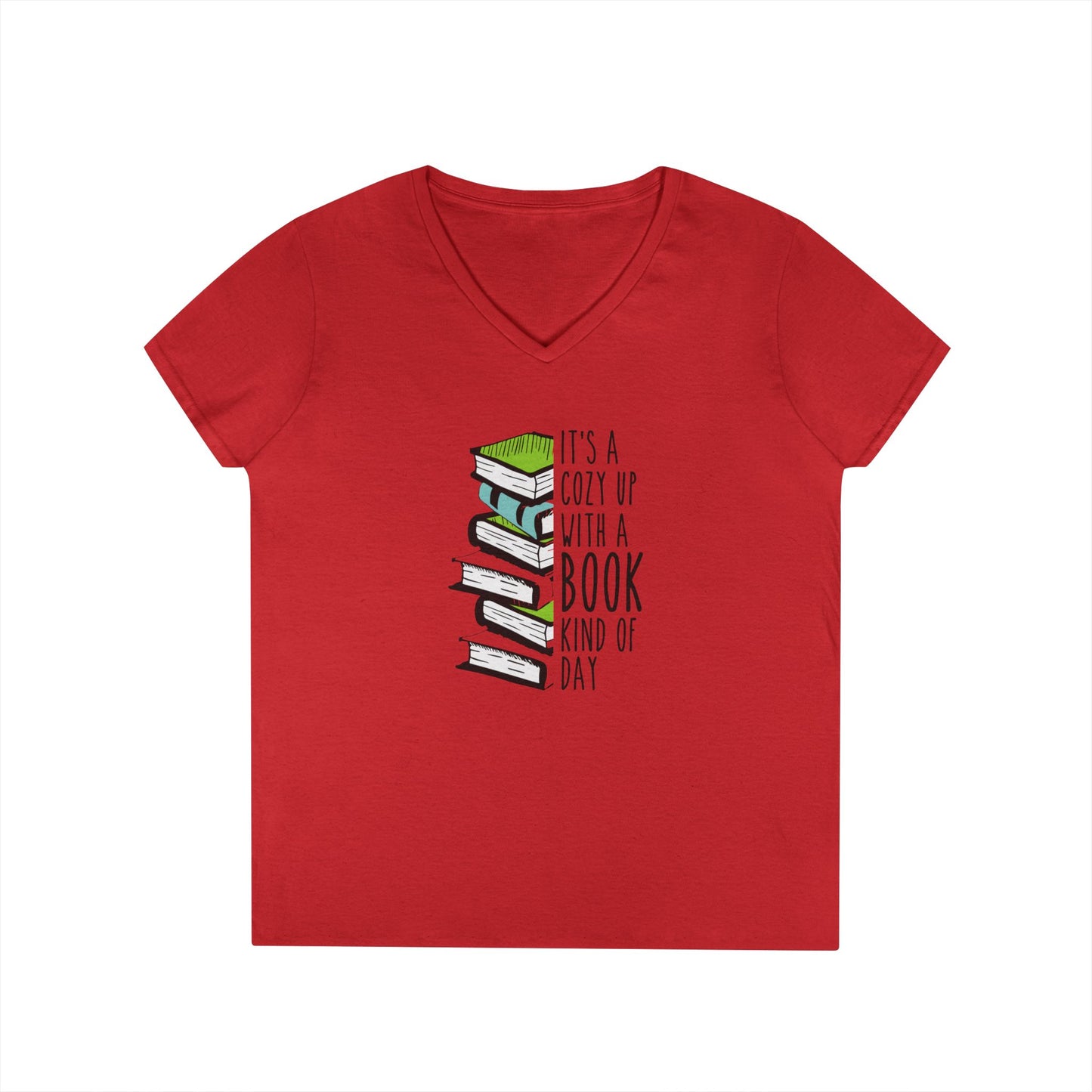 Cuddle Up & Read V-Neck Tee