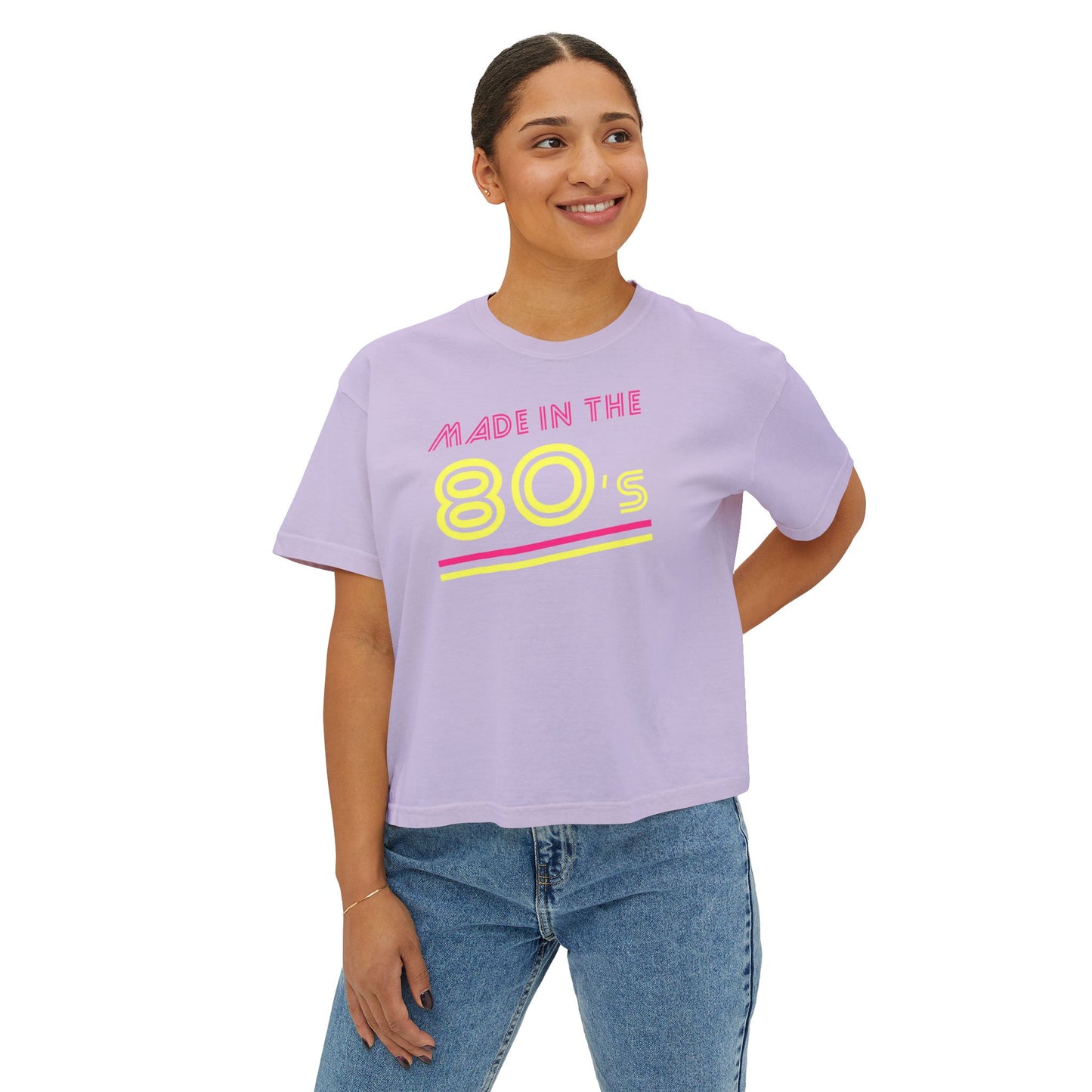 Made in the 80's Neon Boxy Tee