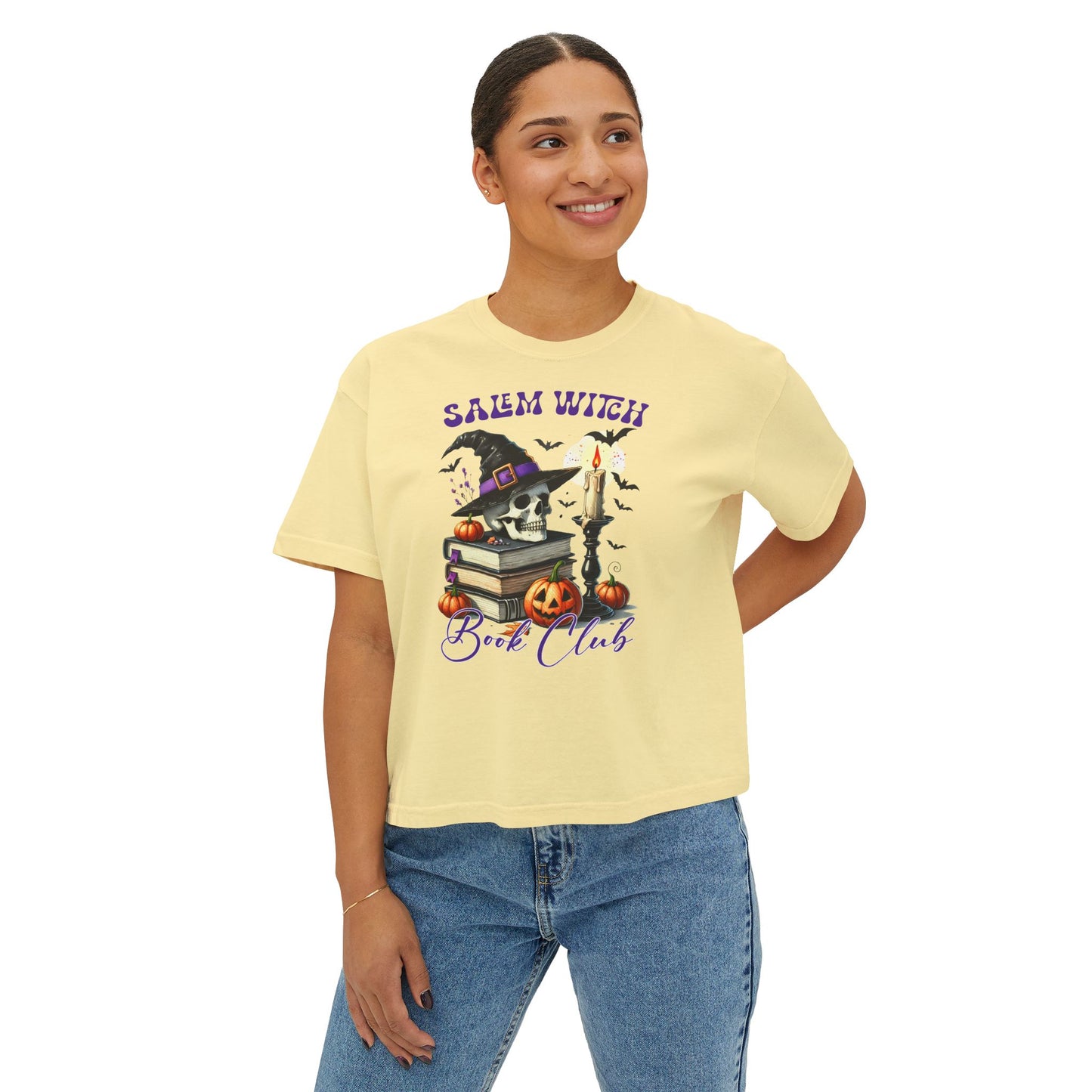 Salem Witch Book Club Boxy Tee