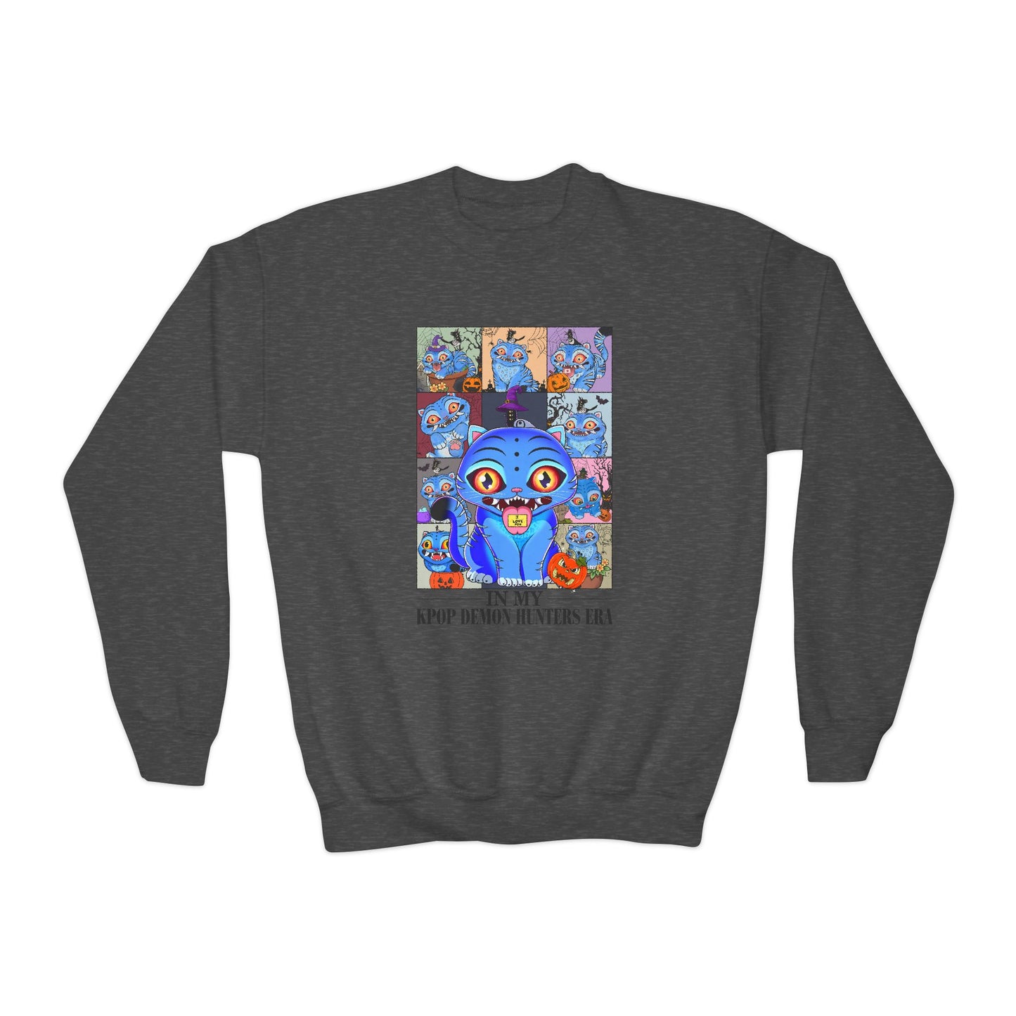 In My K-Pop Halloween Era Youth Crewneck Sweatshirt