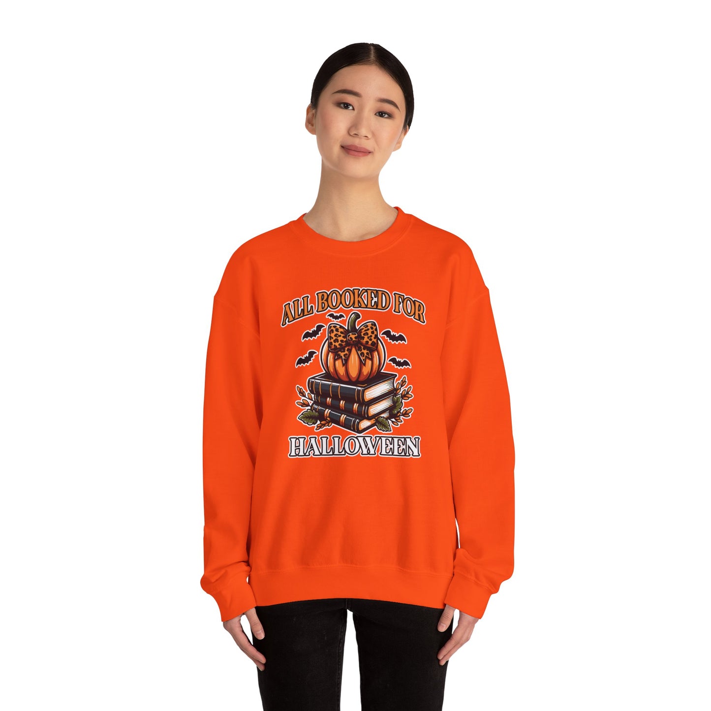 All Booked For Halloween Crewneck Sweatshirt