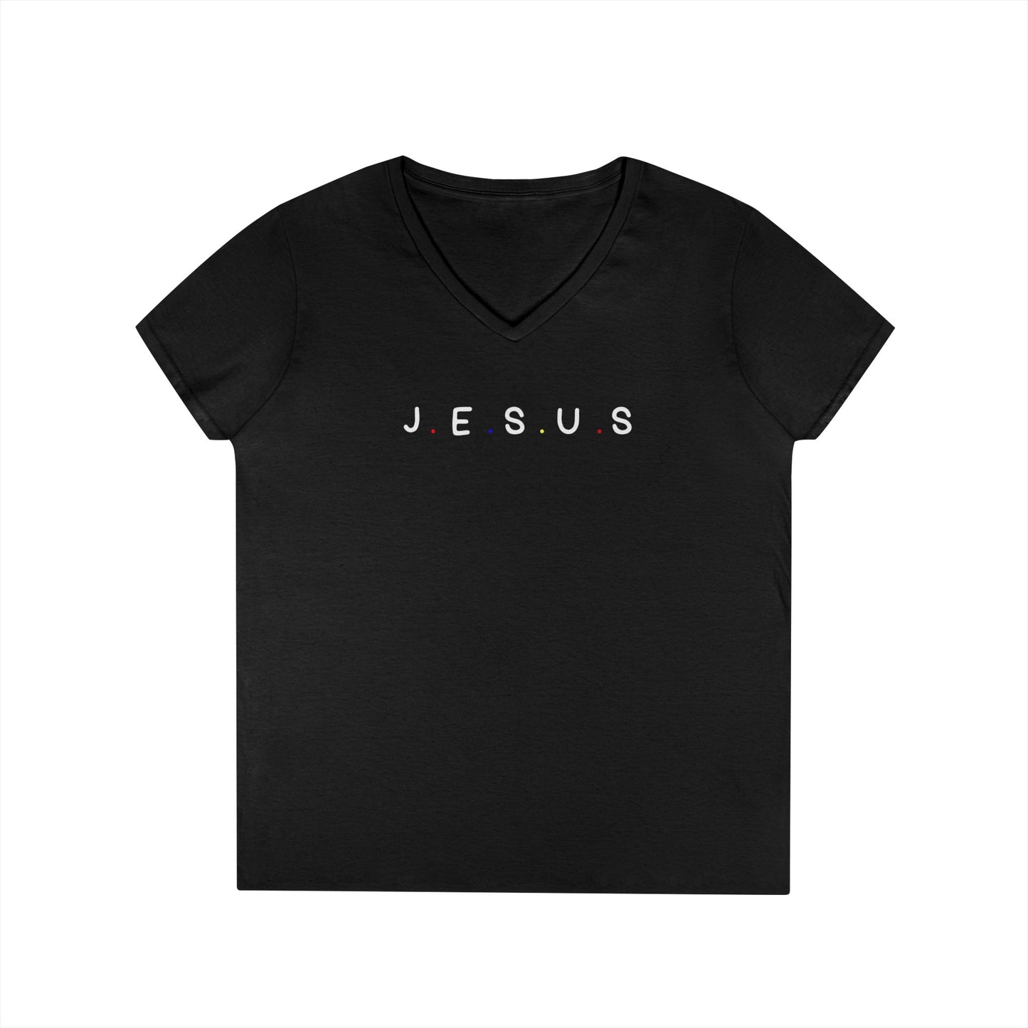 Jesus "Friends" V-Neck T-Shirt