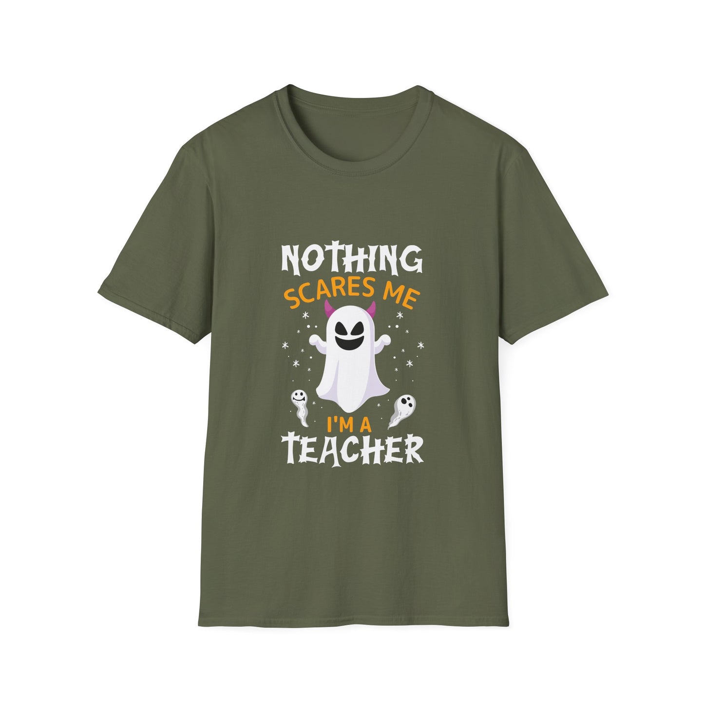 Nothing Scares Me, I'm A Teacher Halloween T-Shirt