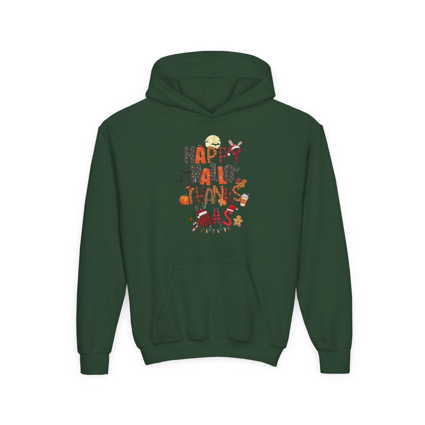 Happy Hallothanksmas Youth Hoodie