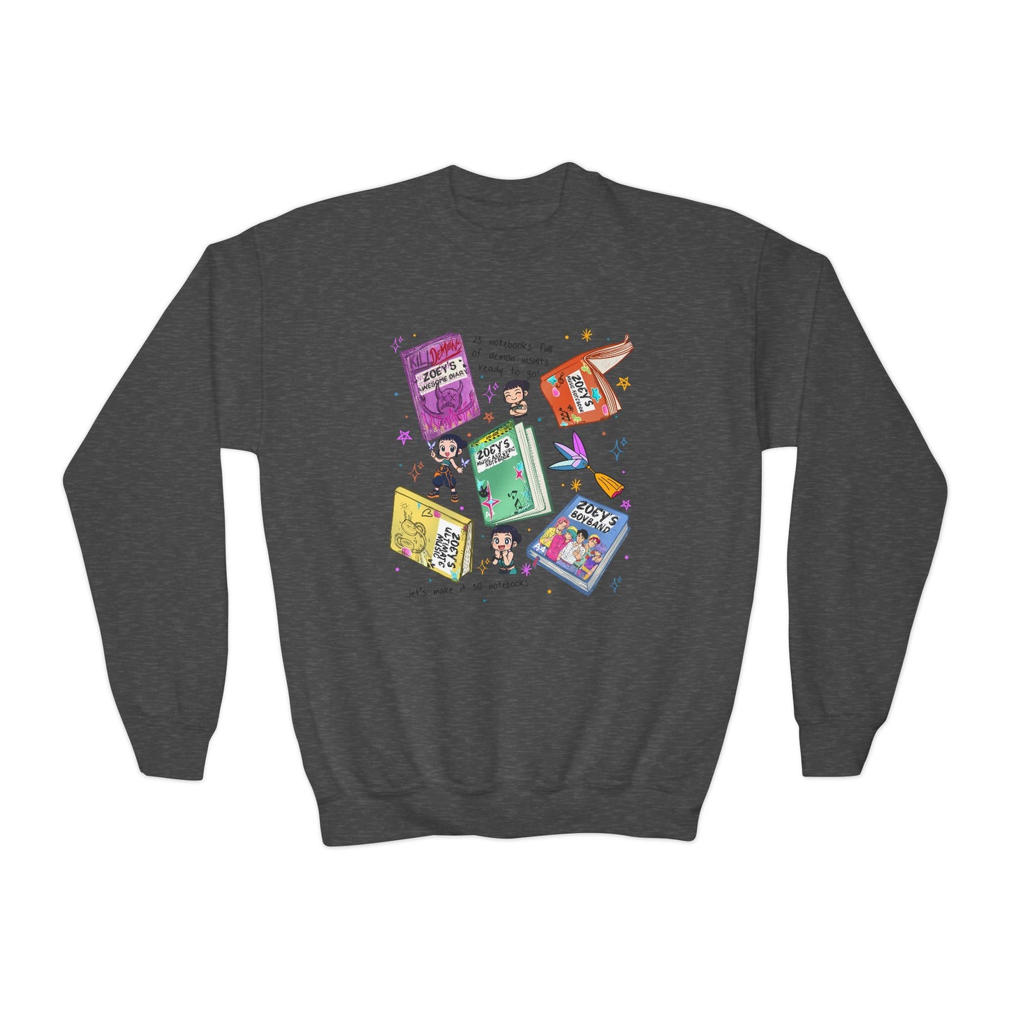 K-Pop Zoe's Books Youth Crewneck Sweatshirt