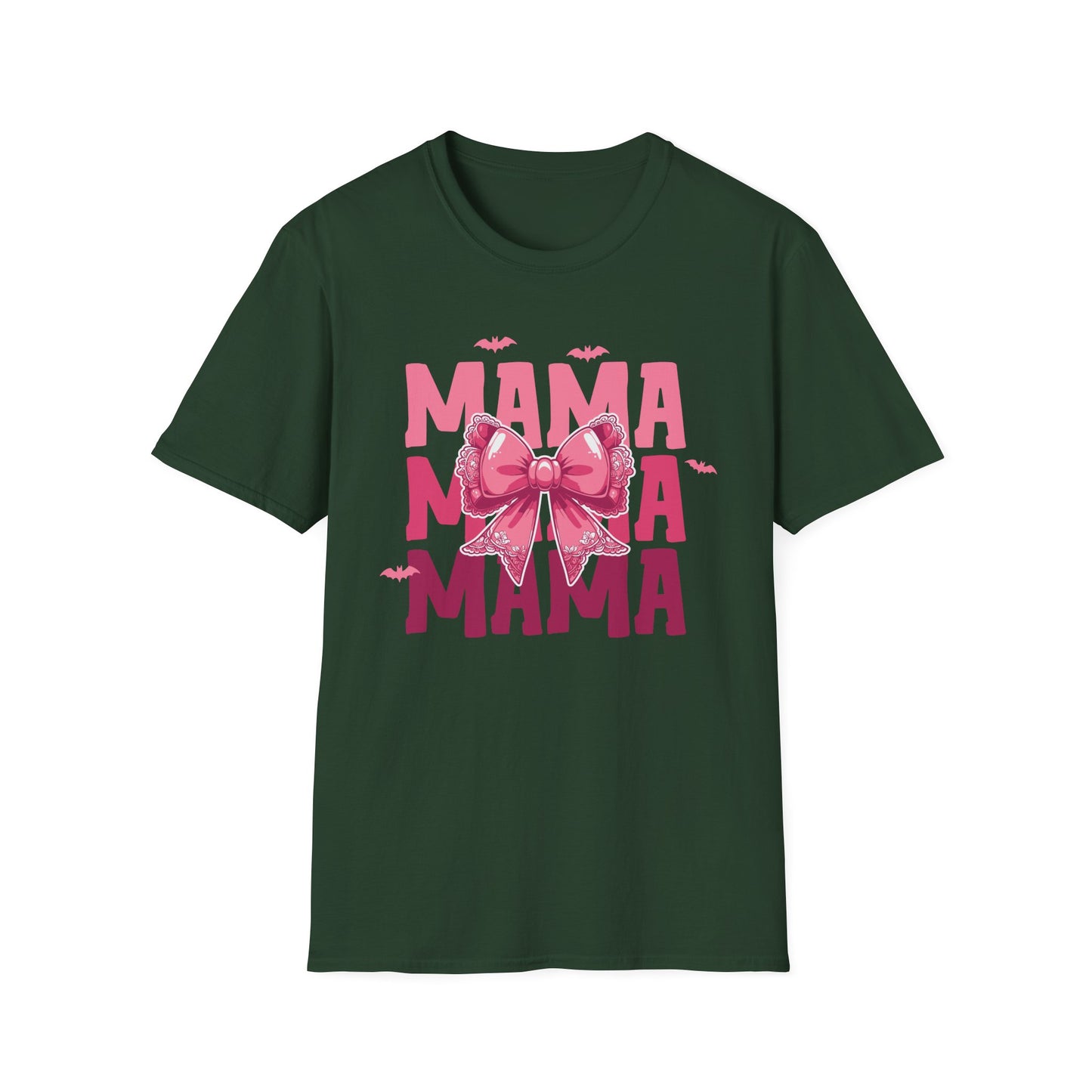 Halloween Mama With Bow Unisex Softstyle T-Shirt