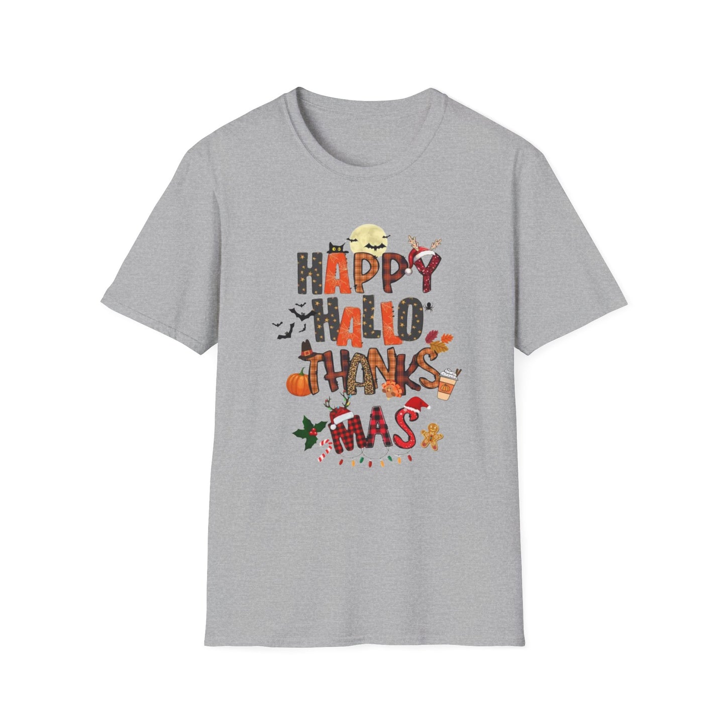 Happy Hallothanksmas Unisex Softstyle T-Shirt
