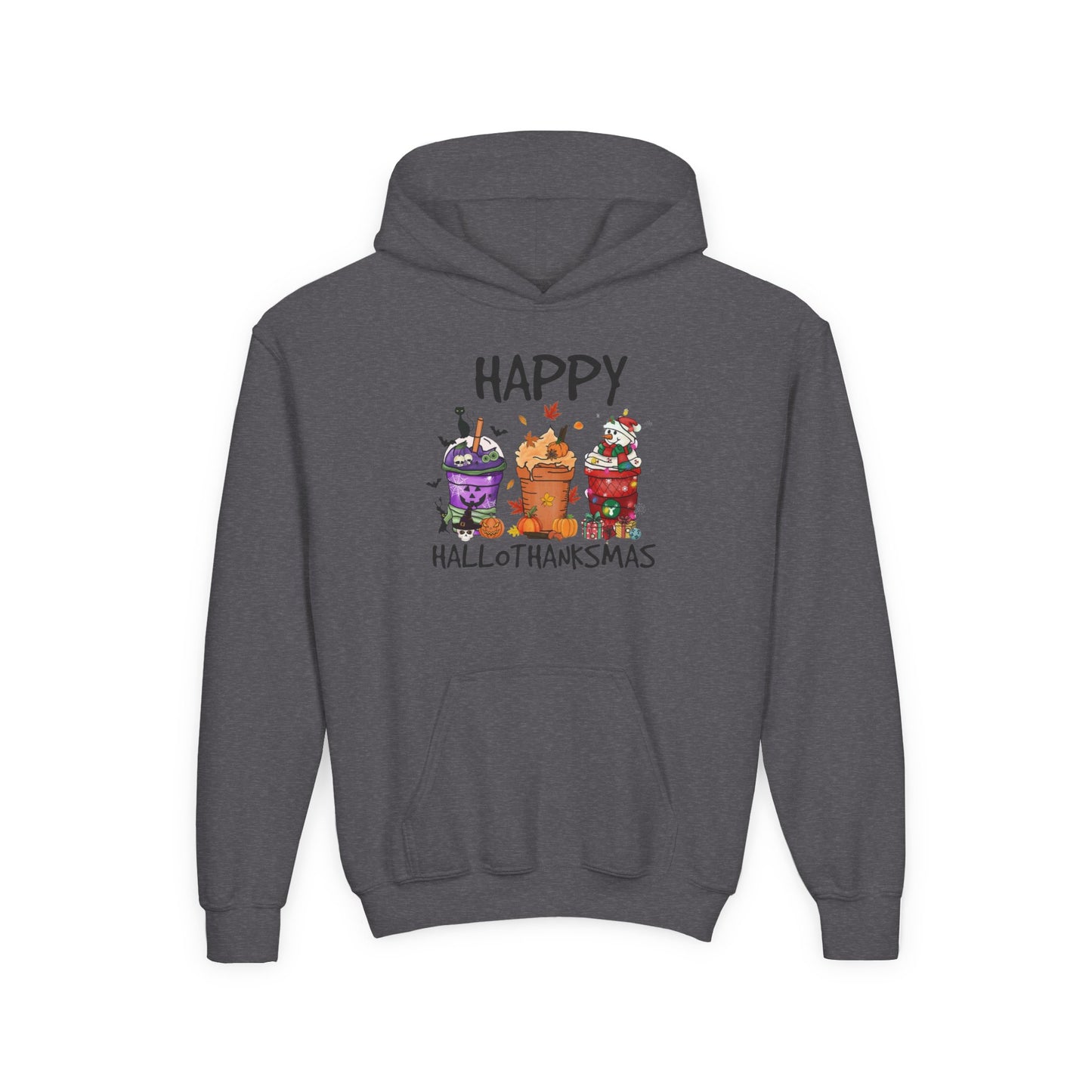 Happy Hallothanksmas Drinks Youth Hoodie