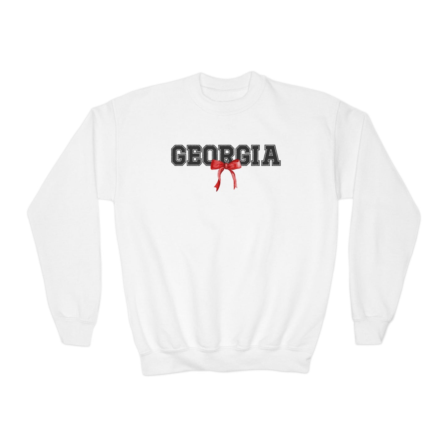 Georgia with Bow Youth Crewneck Sweatshirt