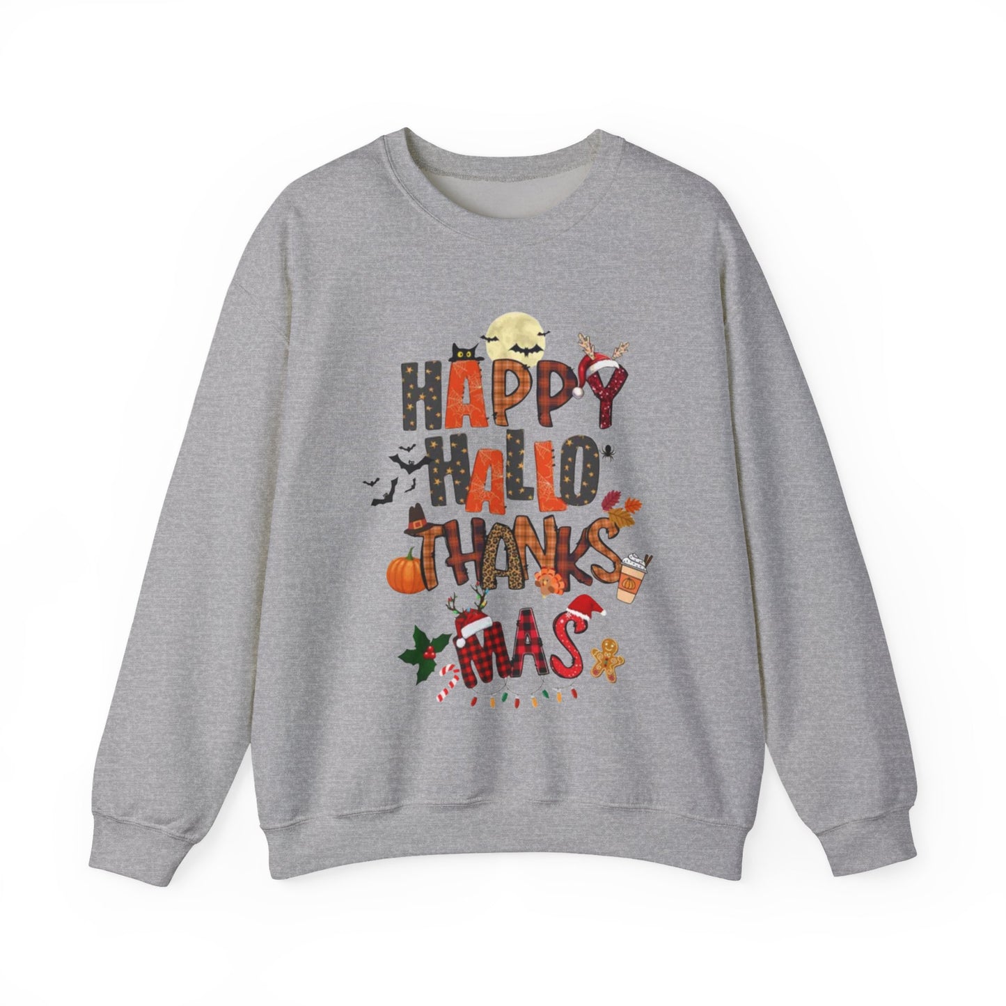 Happy Hallothanksmas Crewneck Sweatshirt