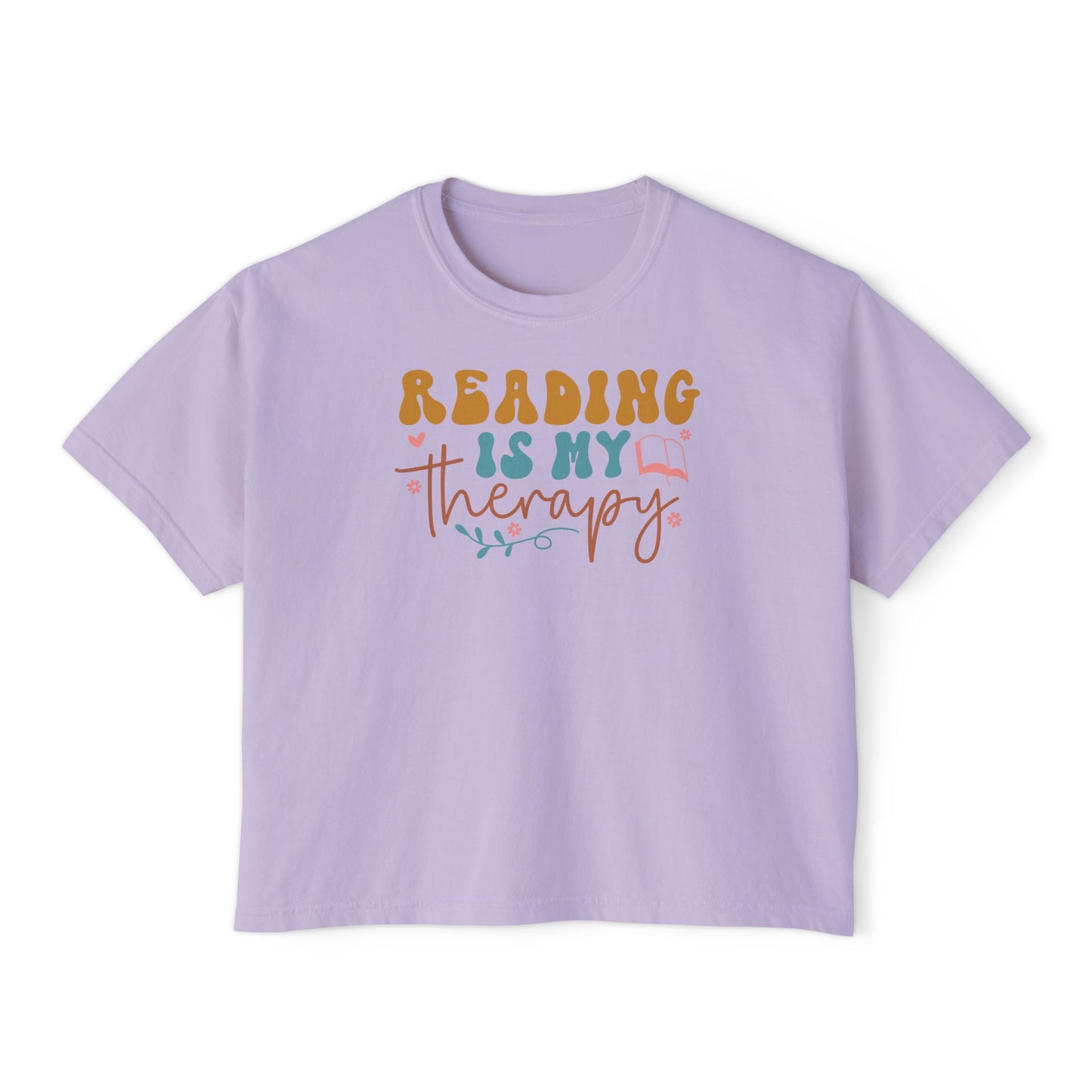 Reading is My Therapy Women's Boxy Tee