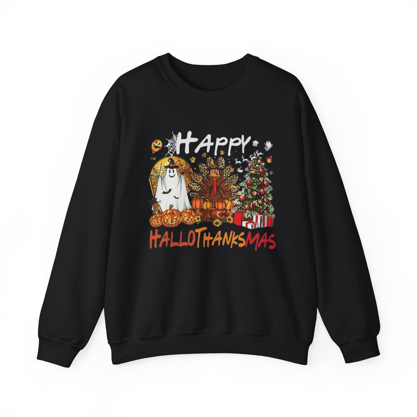 Happy Hallothanksmas Characters Sweatshirt