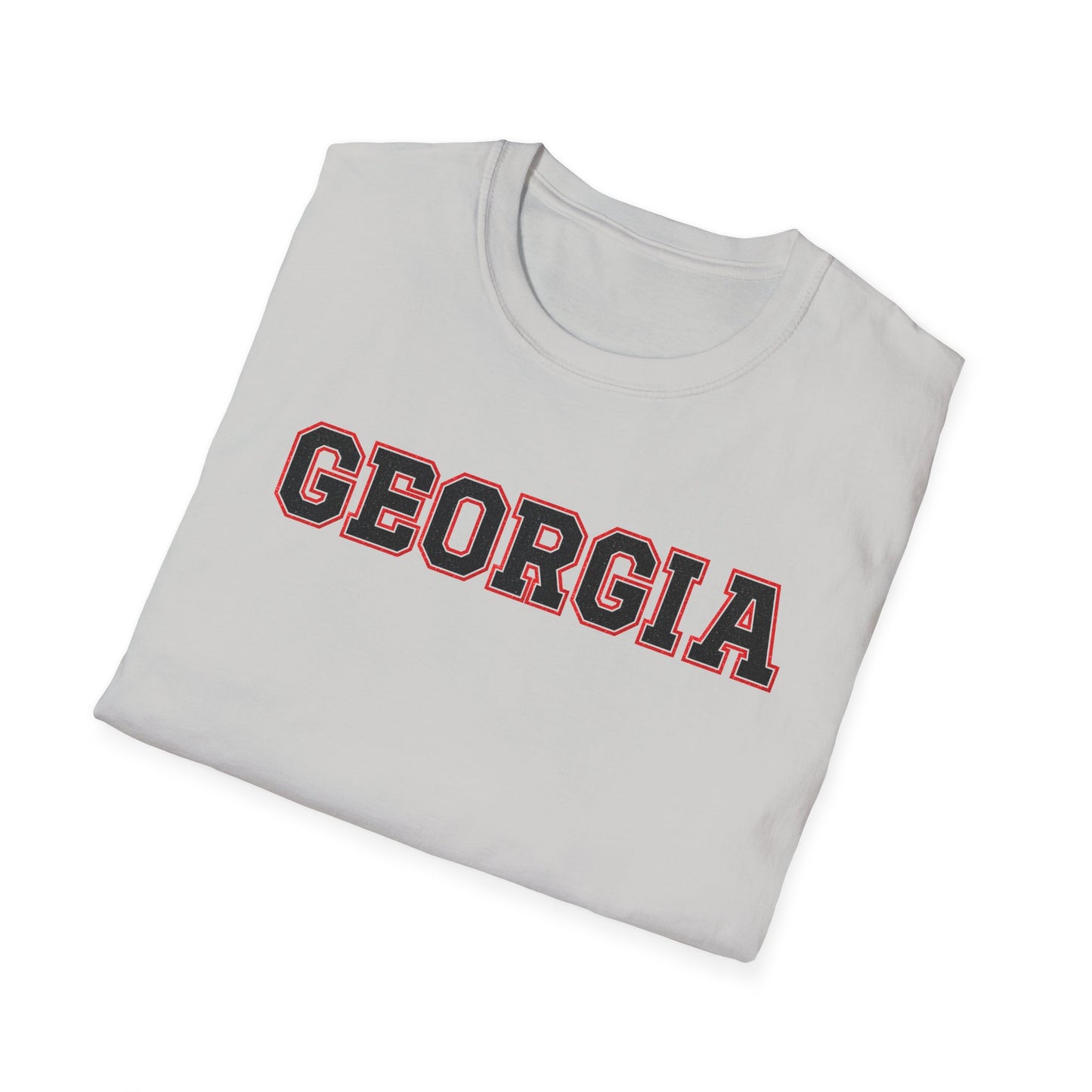 Glittery Black Georgia Softstyle T-Shirt