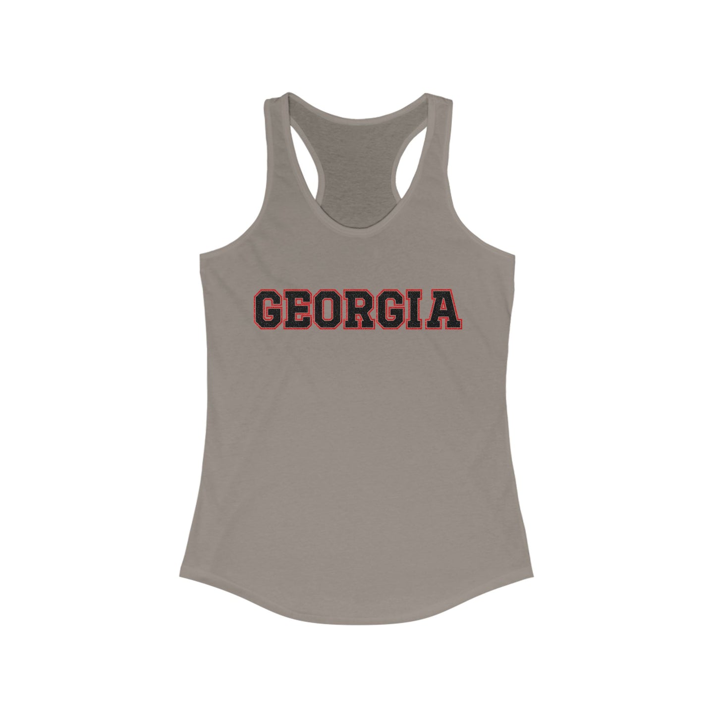 Glittery Black Georgia Racerback Tank