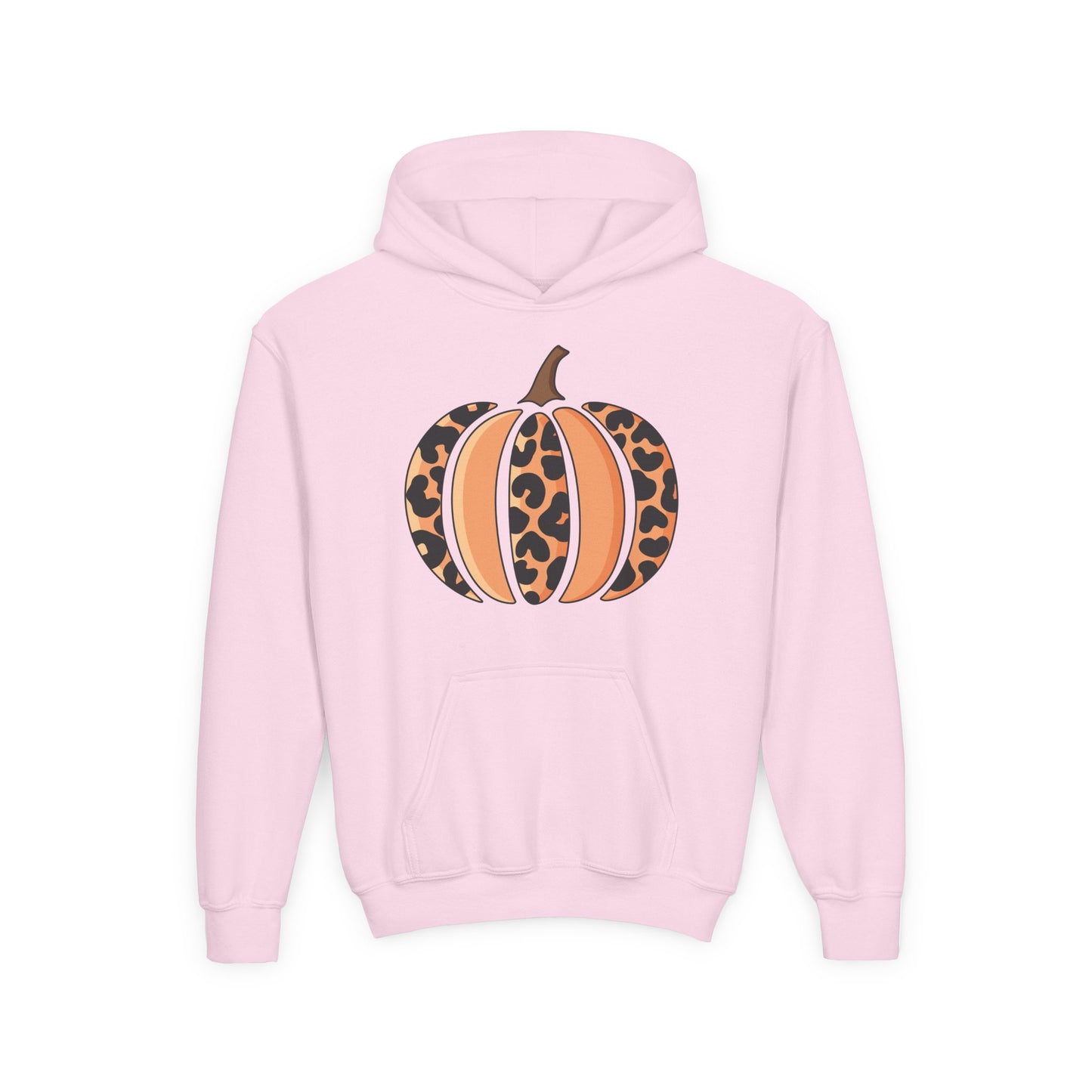 Leopard Print Pumpkin Youth Hoodie
