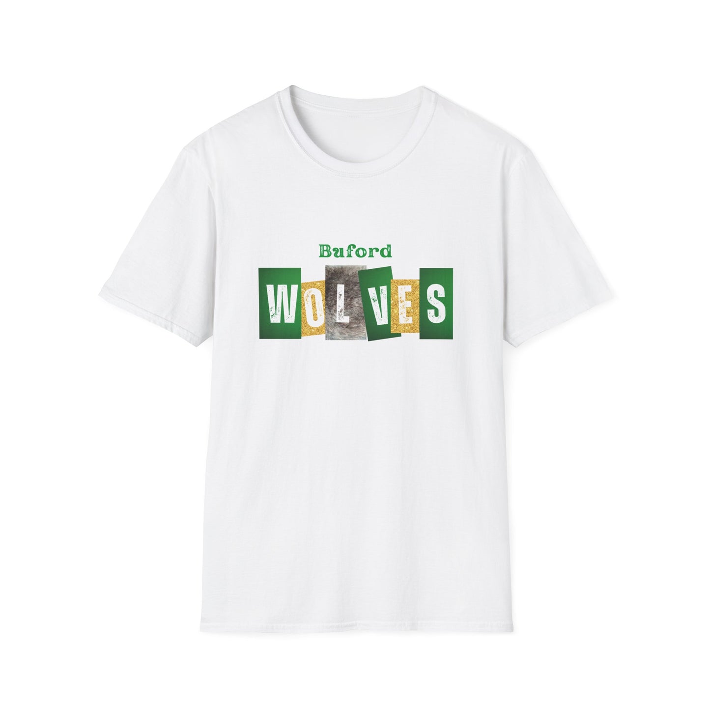 Buford Wolves Block Letters T-Shirt