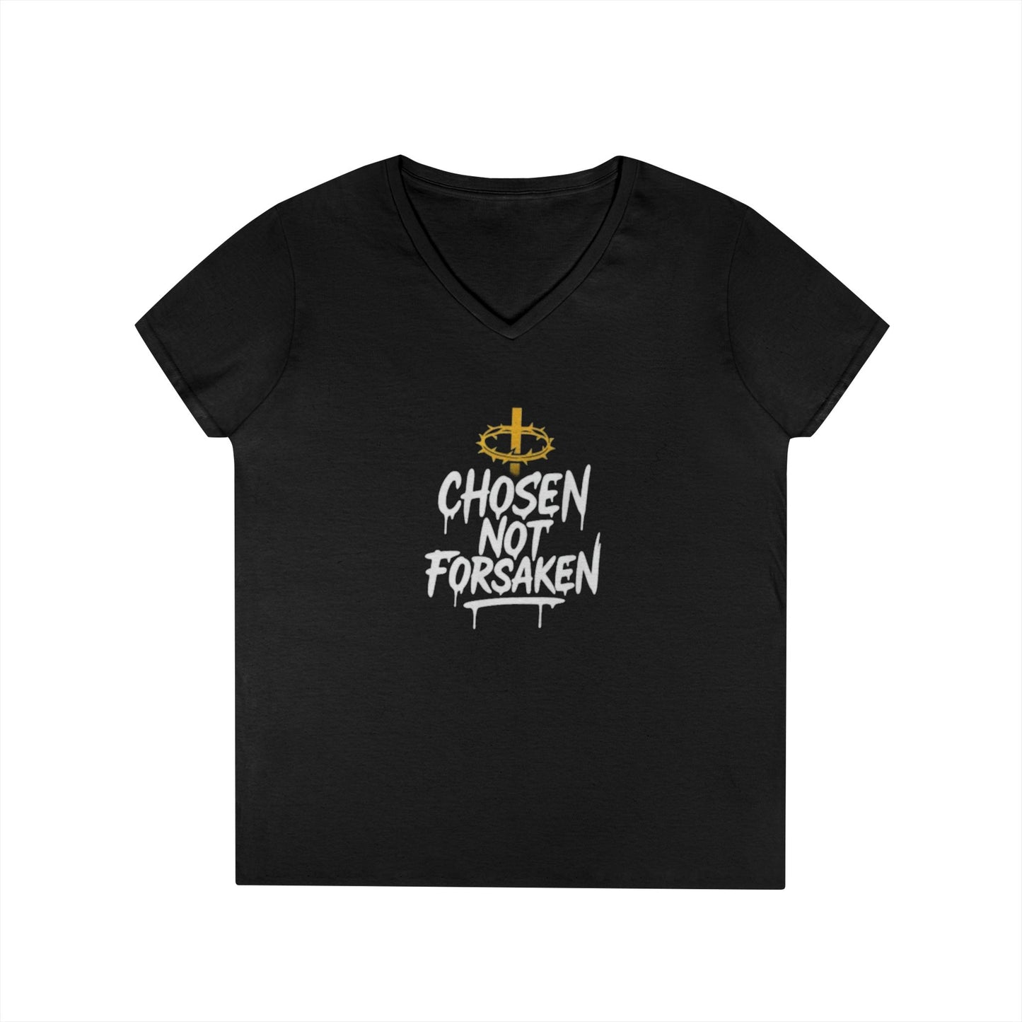 Chosen Not Forsaken Ladies' V-Neck T-Shirt