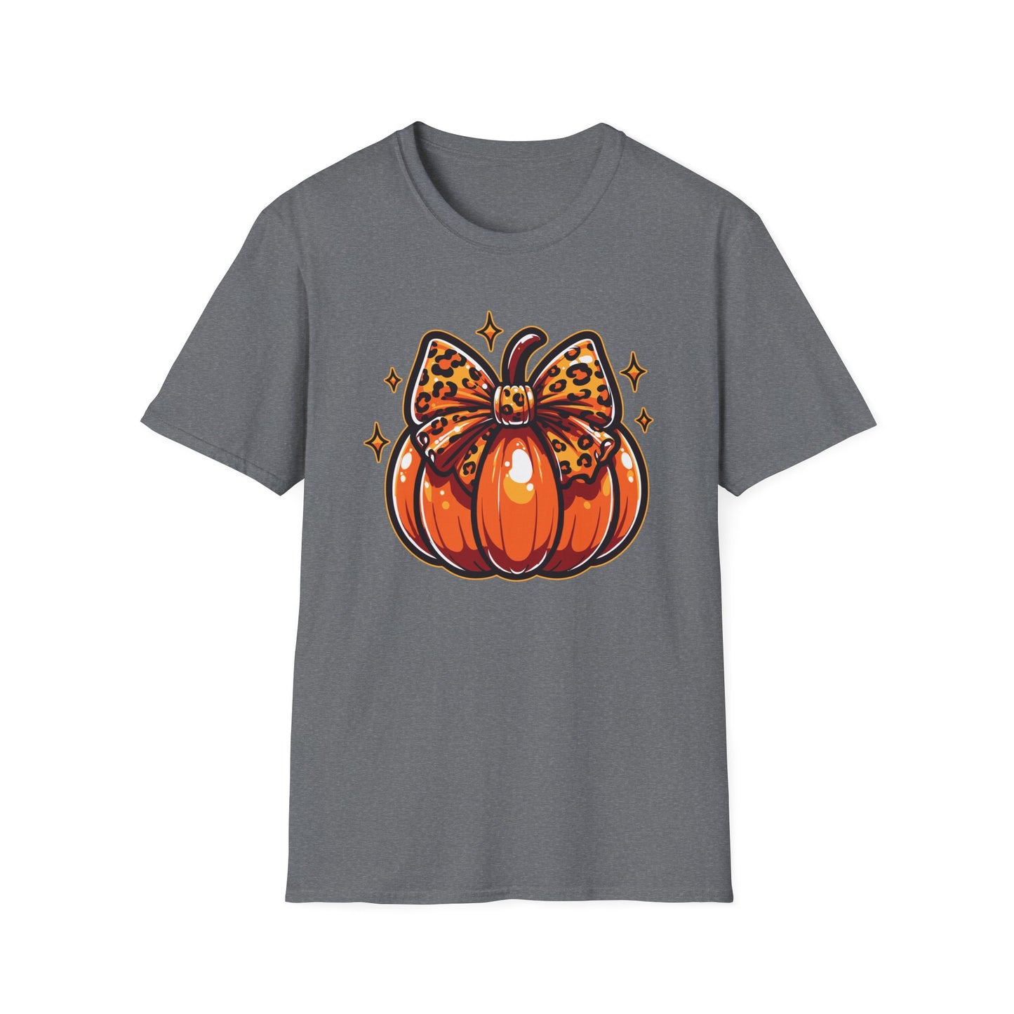 Leopard Pumpkin Bow T-Shirt