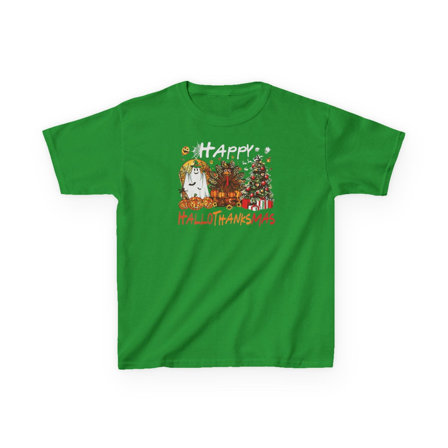 Happy Hallothanksmas Characters Kids Tee