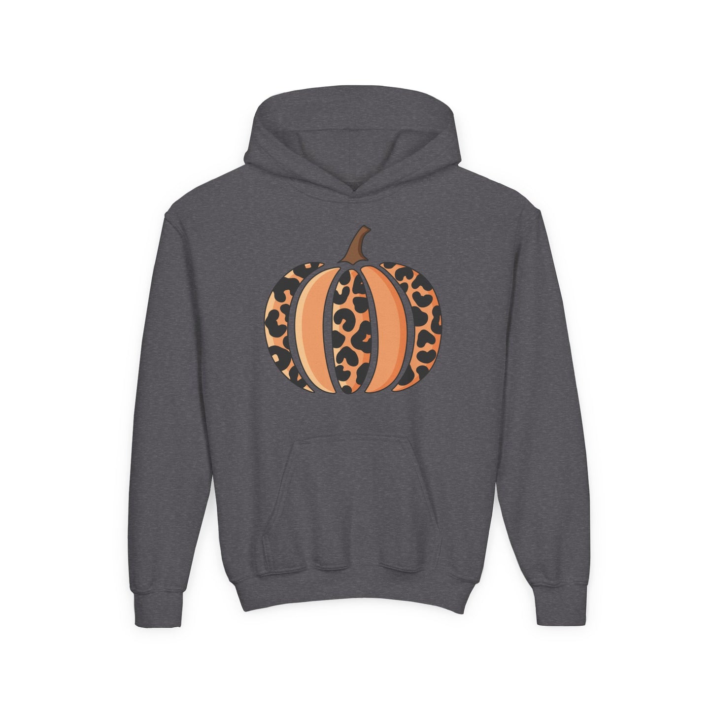 Leopard Print Pumpkin Youth Hoodie