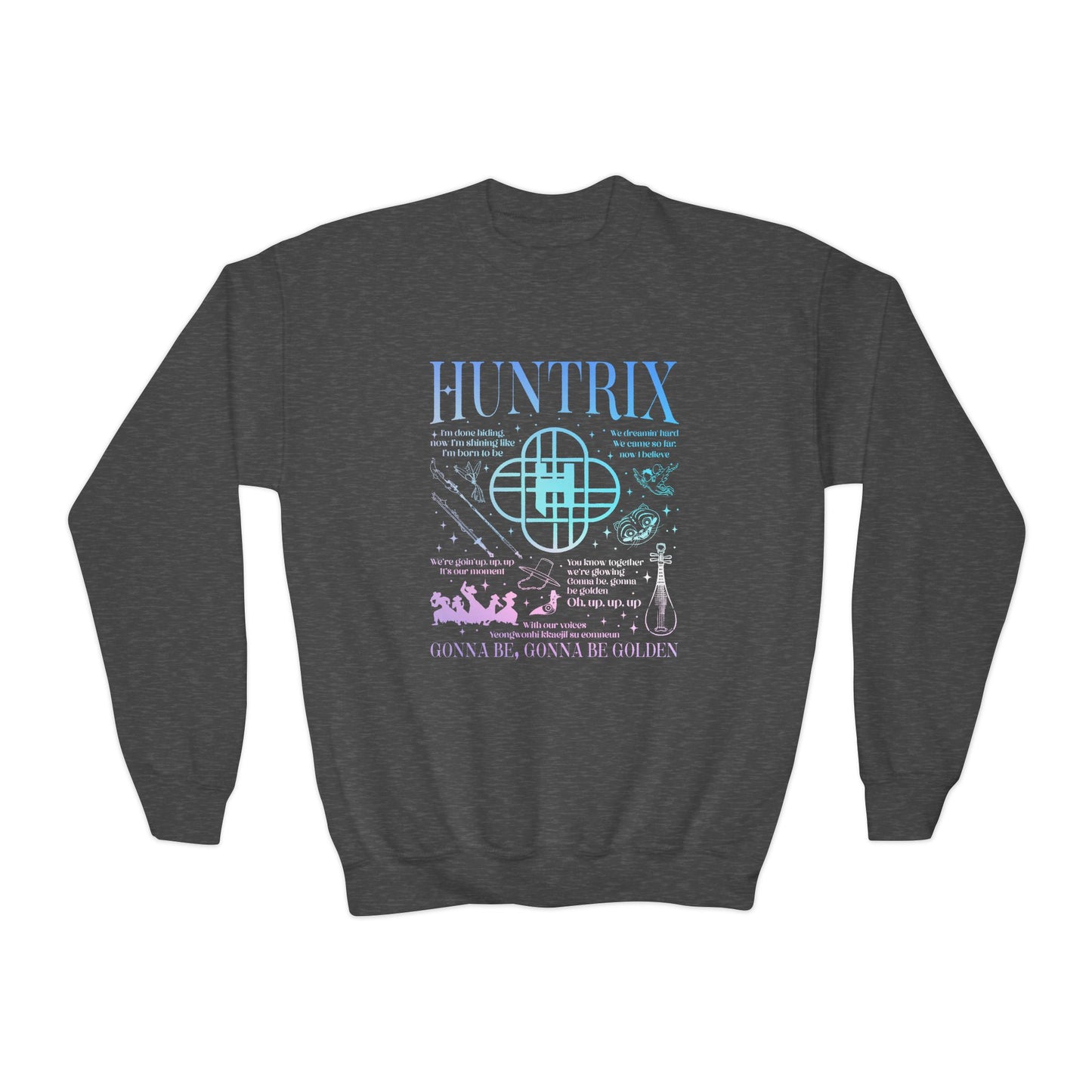 Kpop HUNTRIX Youth Crewneck Sweatshirt