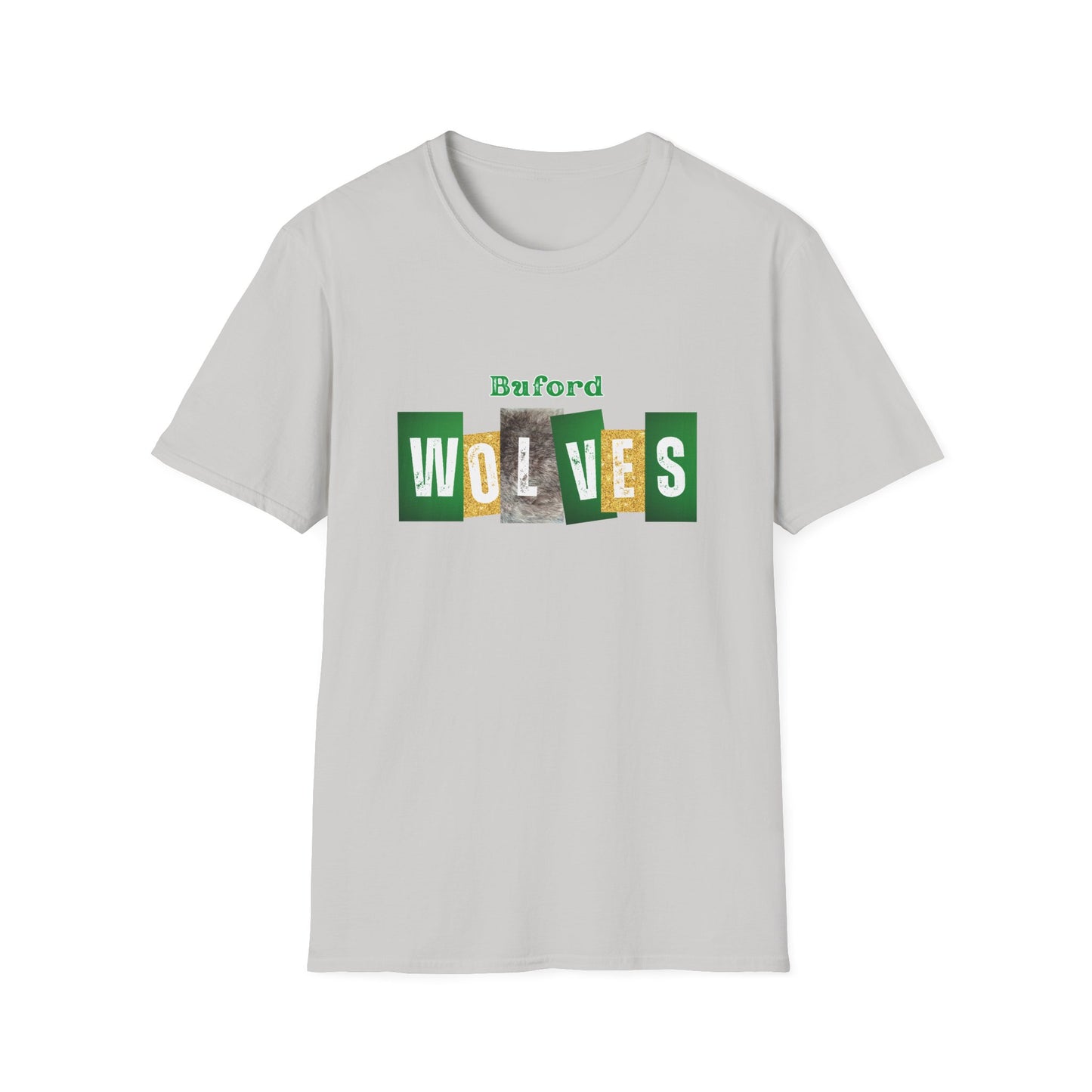 Buford Wolves Block Letters T-Shirt
