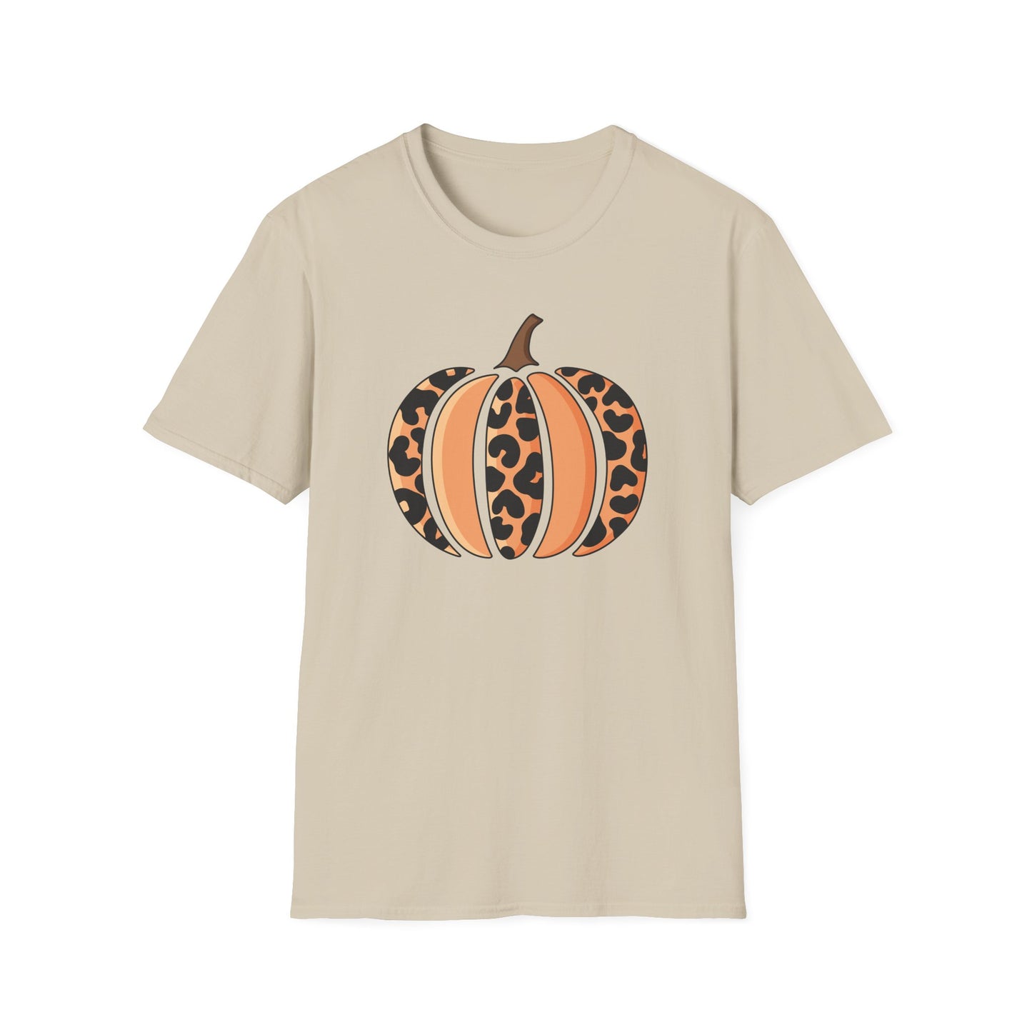 Leopard Print Pumpkin Unisex T-Shirt