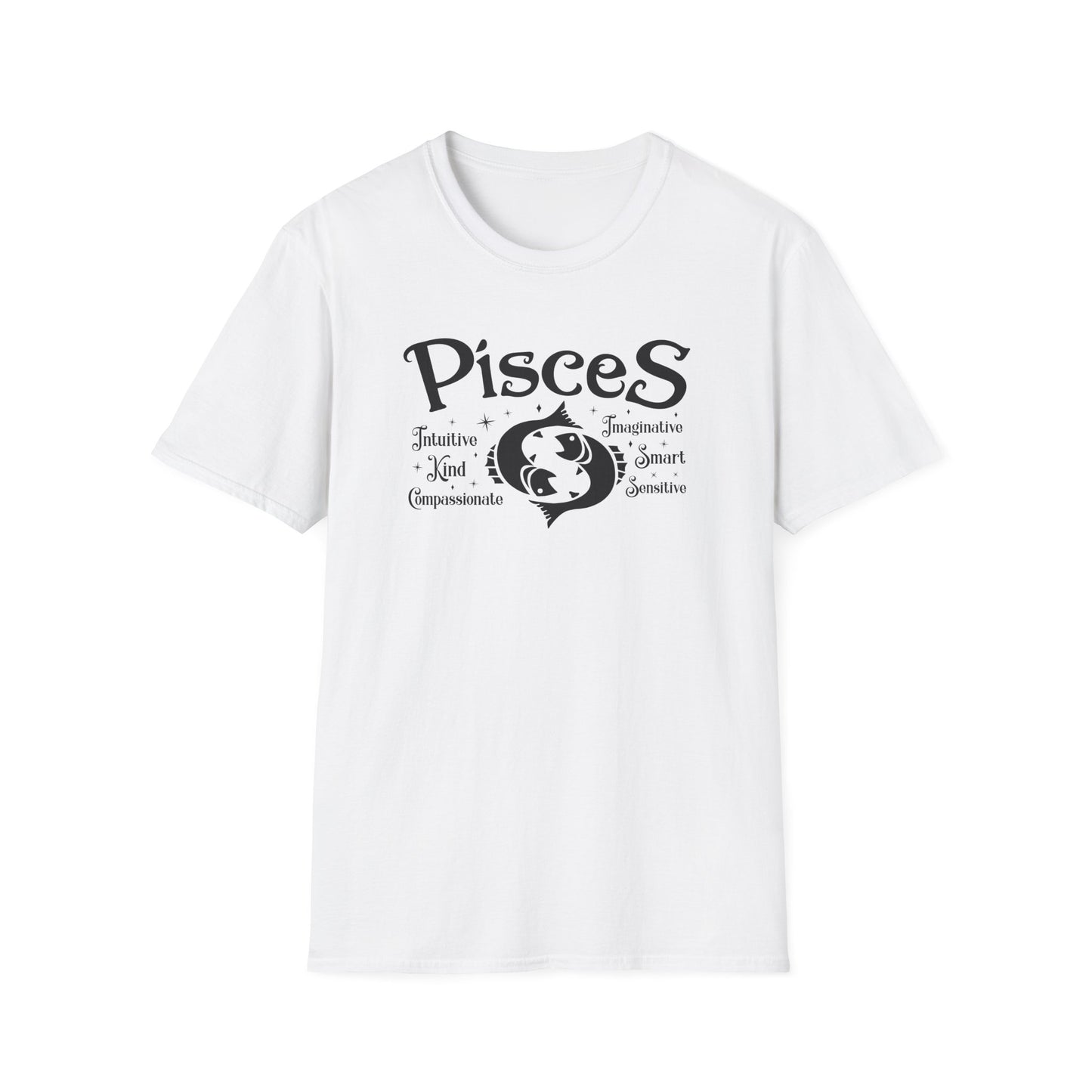 Pisces Zodiac Unisex Softstyle T-Shirt