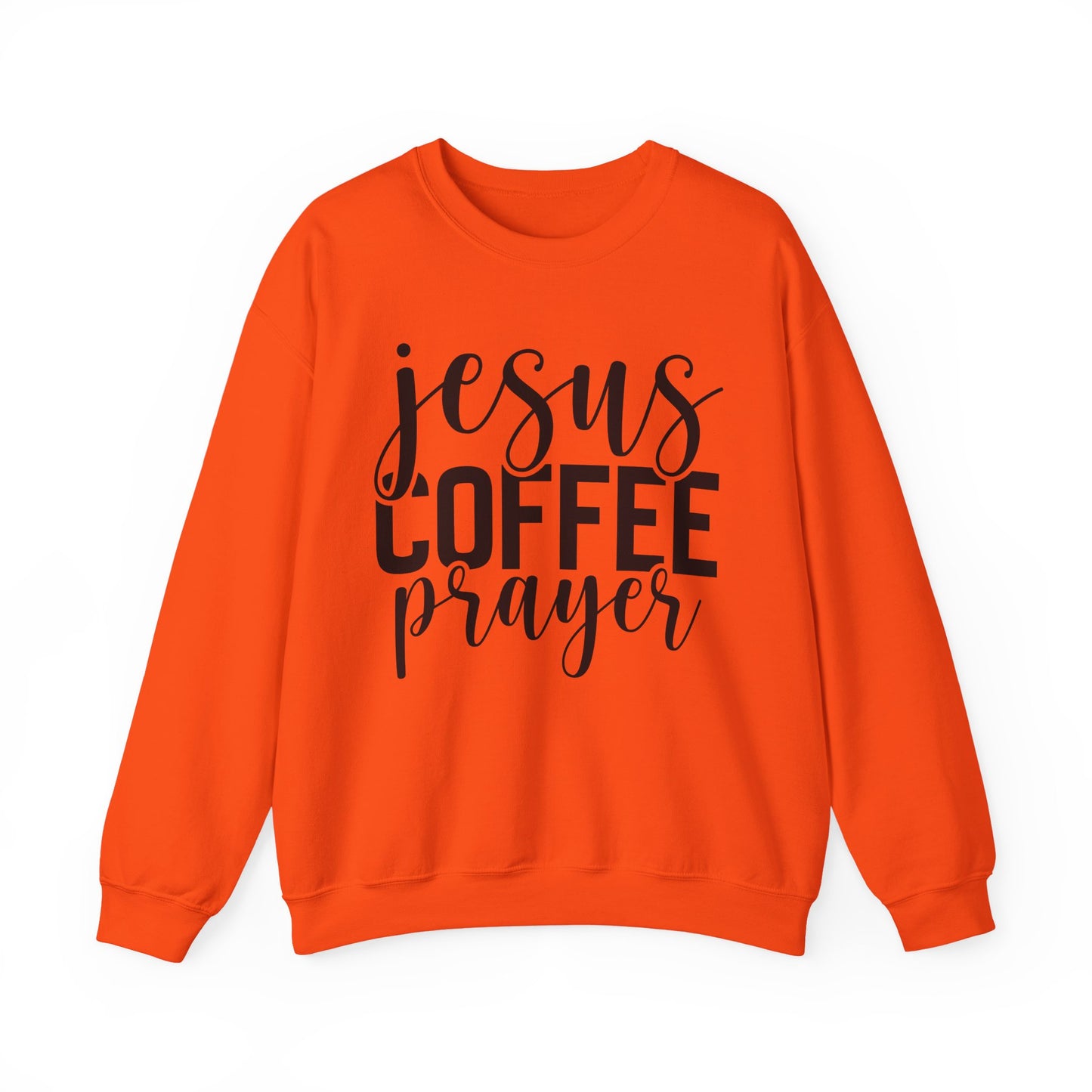 Jesus, Coffee, Prayer Crewneck Sweatshirt