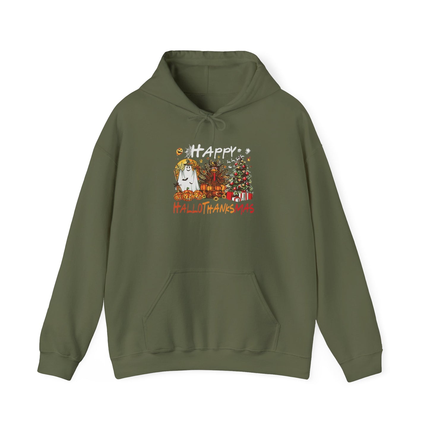 Happy Hallothanksmas Characters Hoodie